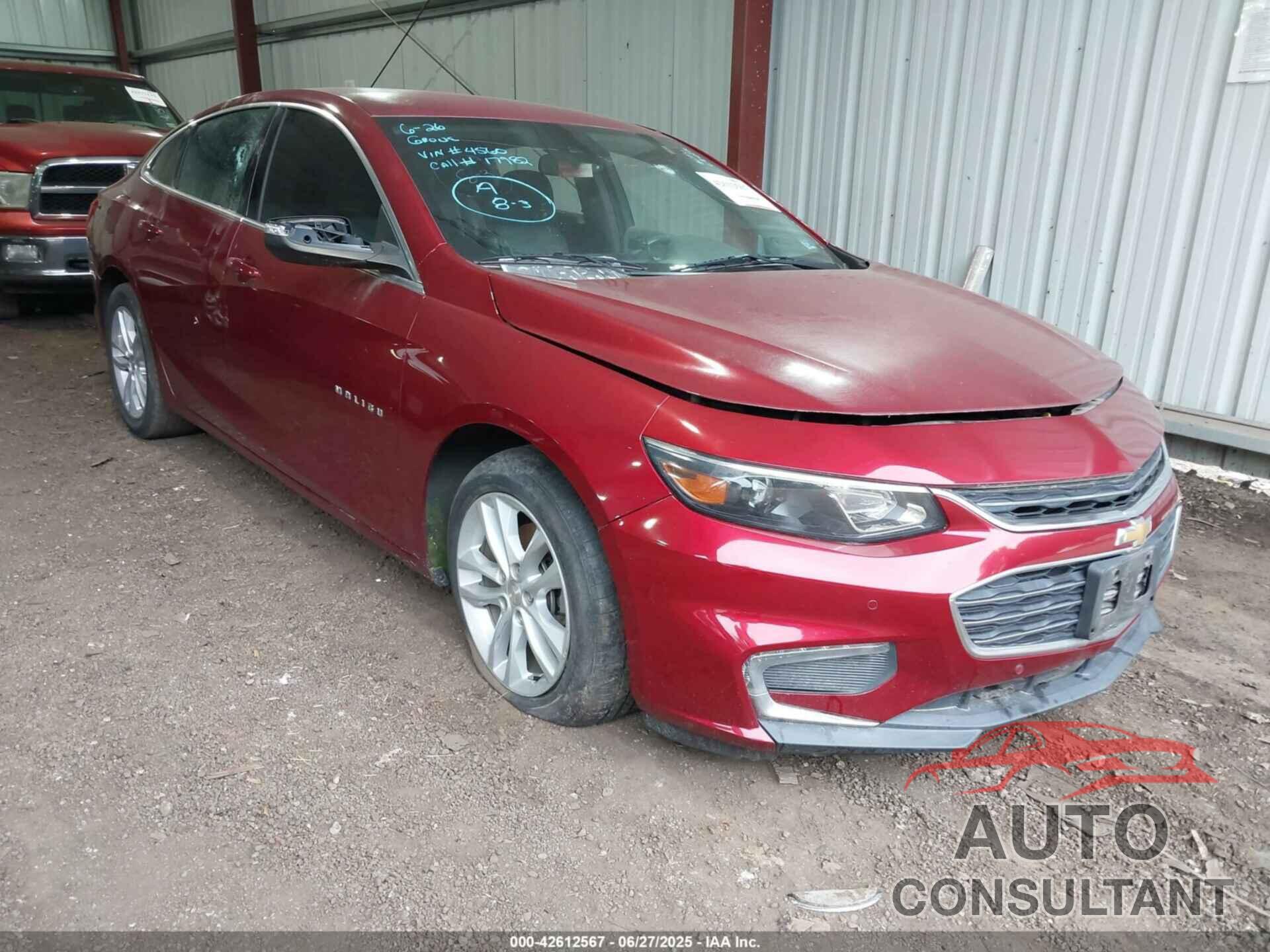 CHEVROLET MALIBU 2017 - 1G1ZE5ST9HF194560