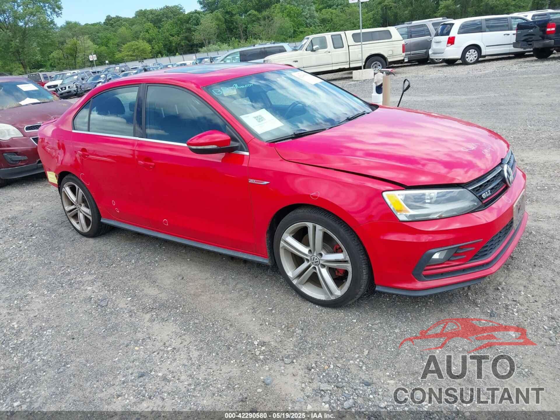 VOLKSWAGEN JETTA 2016 - 3VW4T7AJ5GM299529