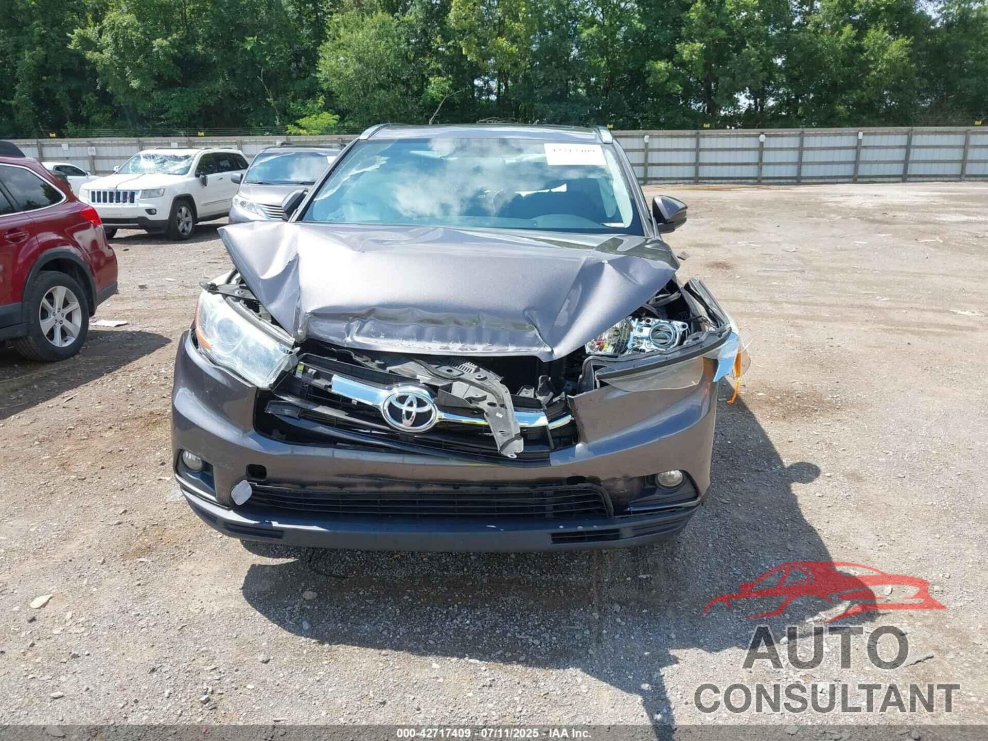 TOYOTA HIGHLANDER 2016 - 5TDKKRFH0GS140982