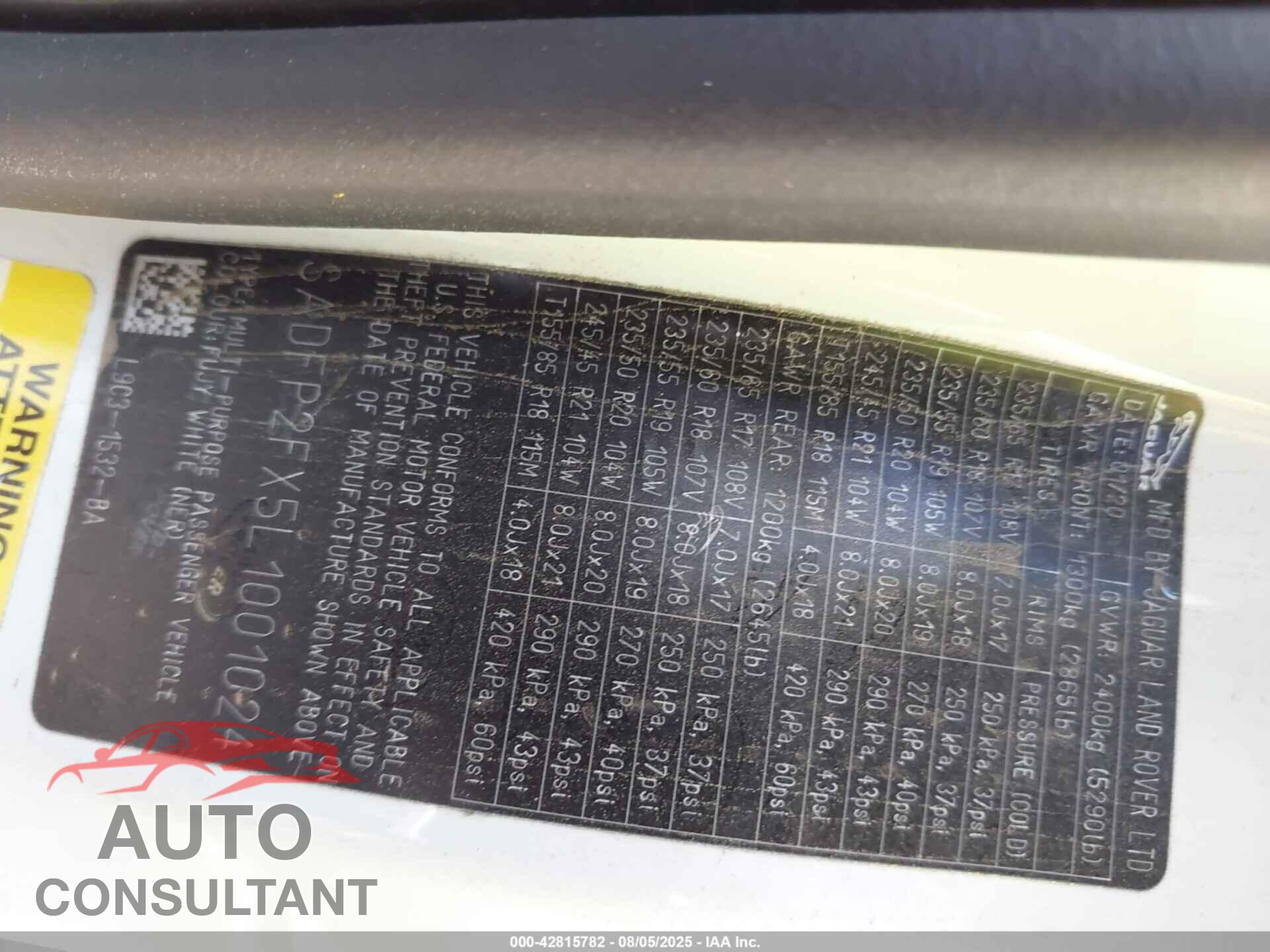 JAGUAR E-PACE 2020 - SADFP2FX5L1001024