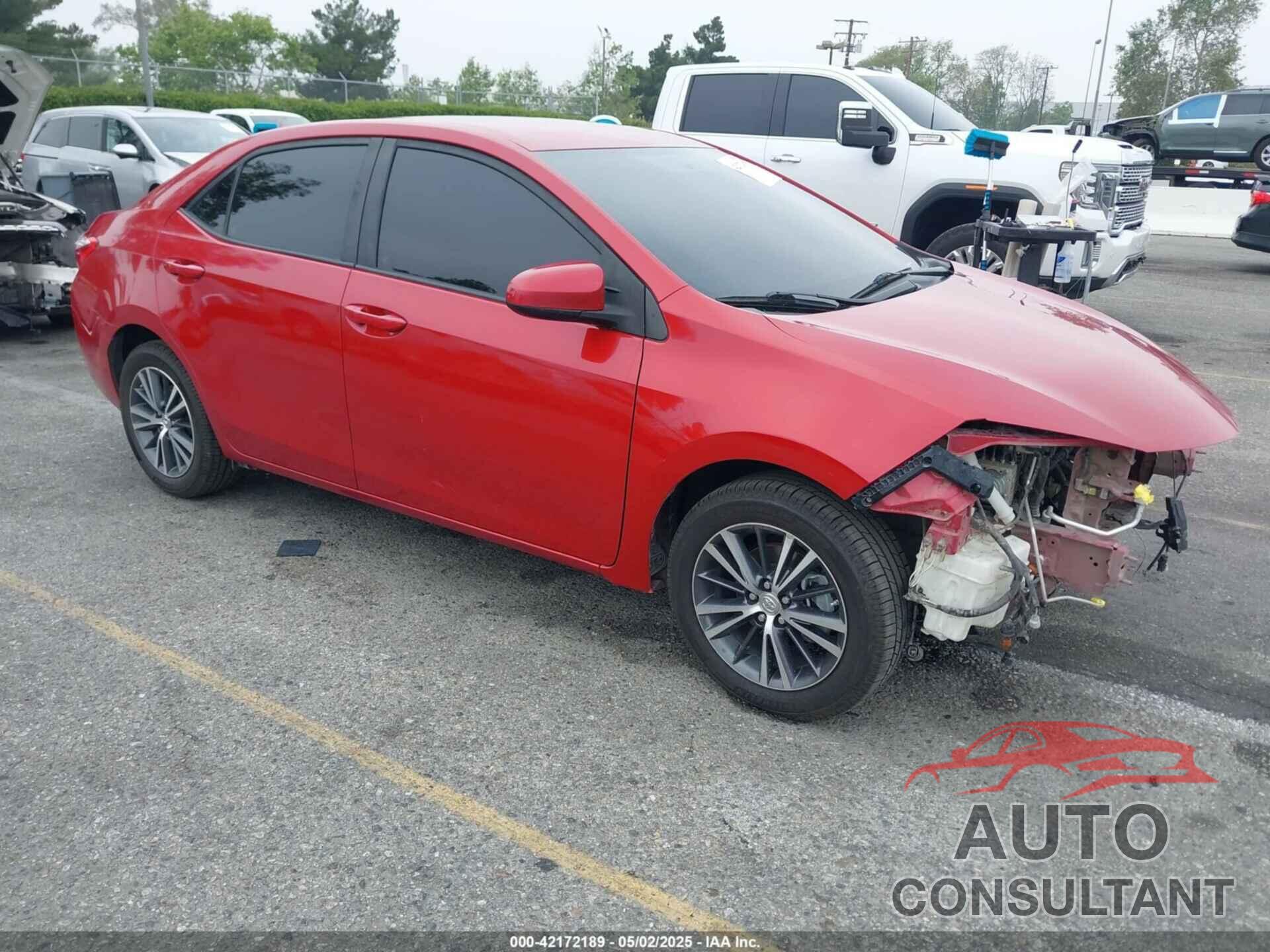 TOYOTA COROLLA 2016 - 5YFBURHE1GP492328