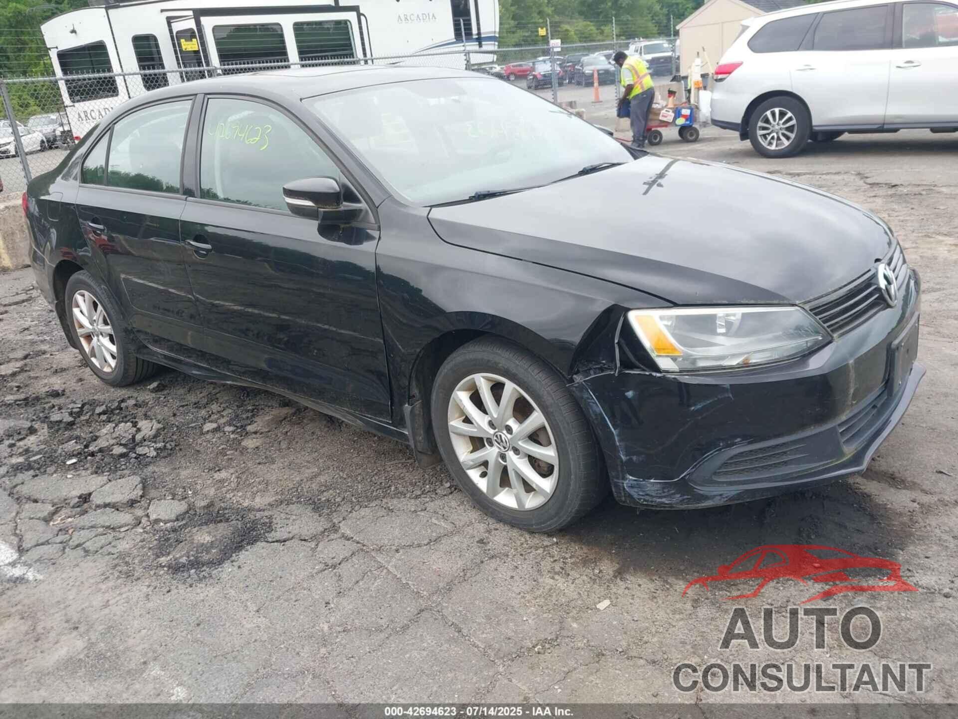 VOLKSWAGEN JETTA 2012 - 3VWDP7AJ1CM357456