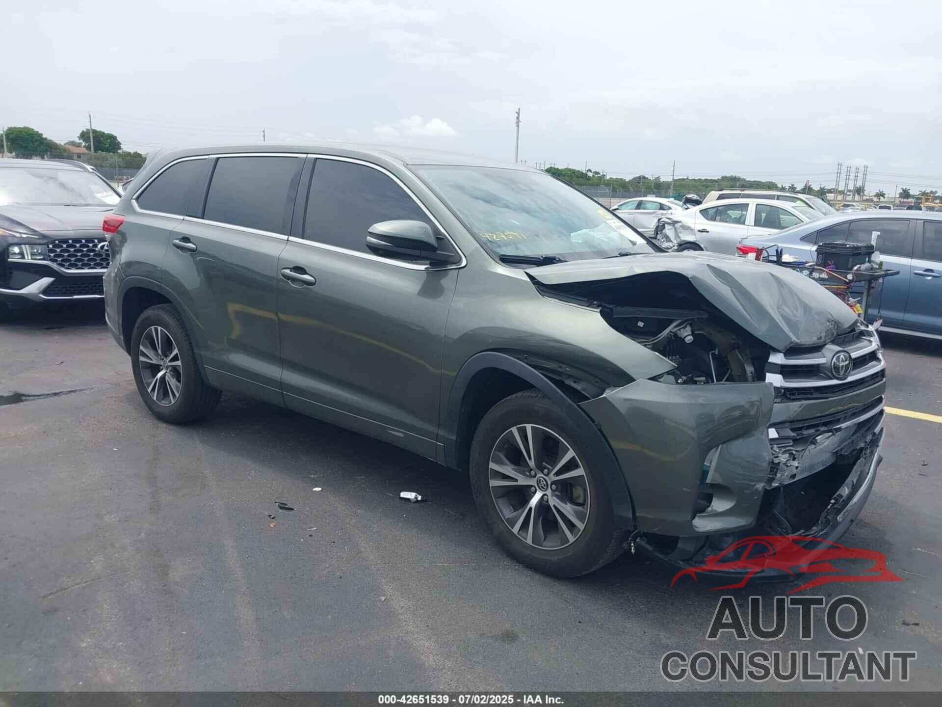 TOYOTA HIGHLANDER 2017 - 5TDZZRFH4HS230793