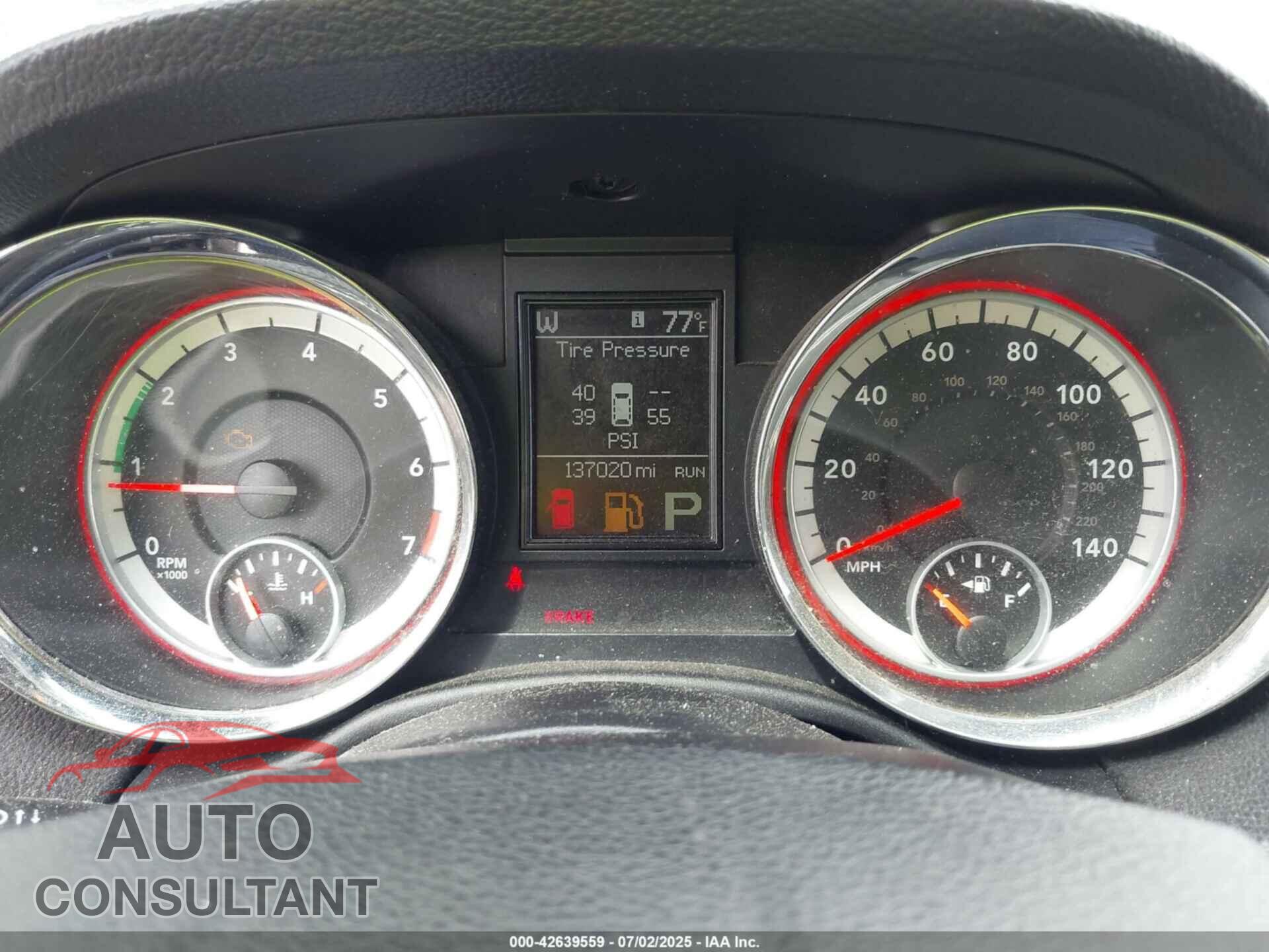 DODGE DURANGO 2013 - 1C4RDJDG9DC667338