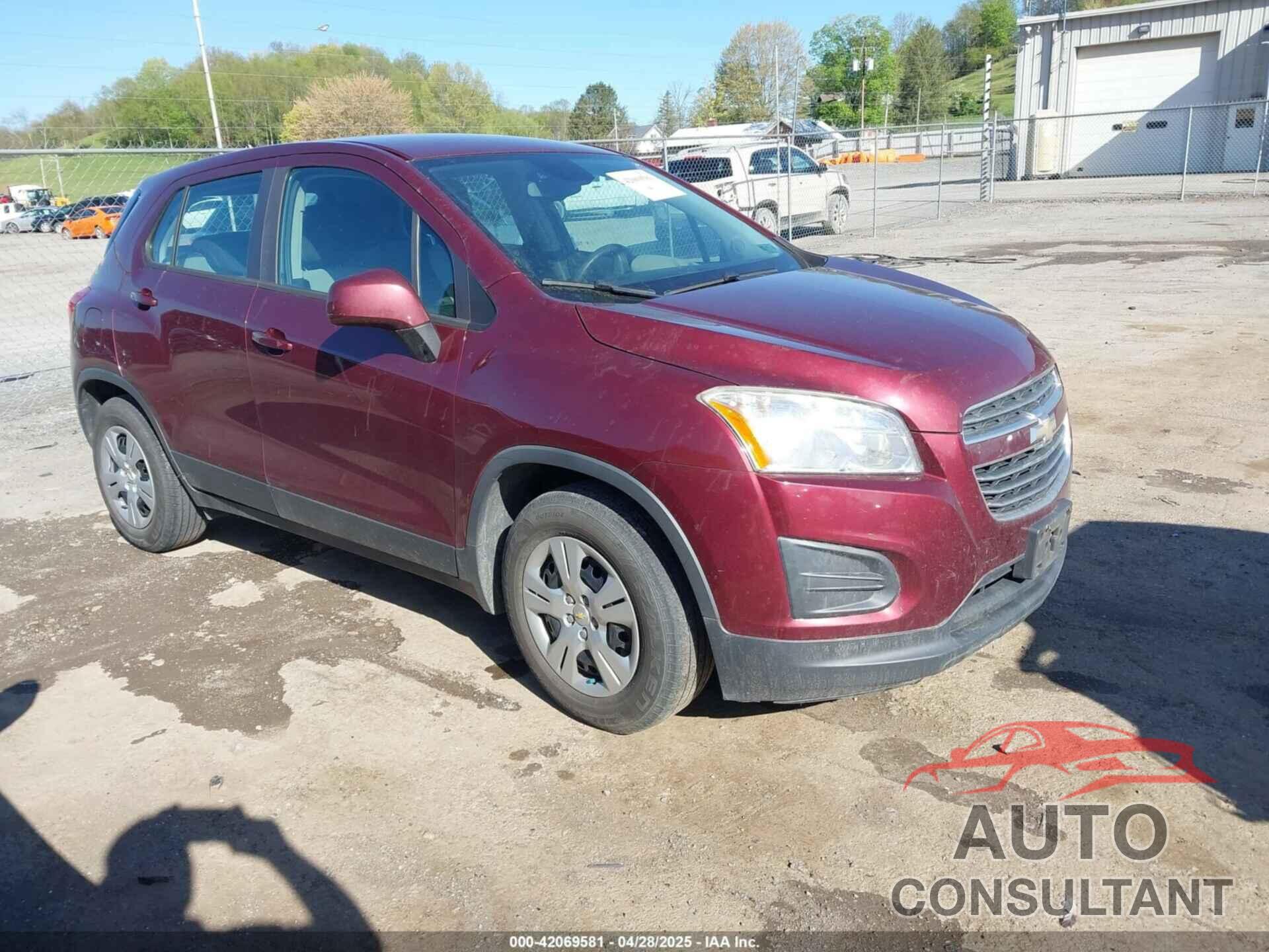 CHEVROLET TRAX 2016 - 3GNCJKSB7GL276376