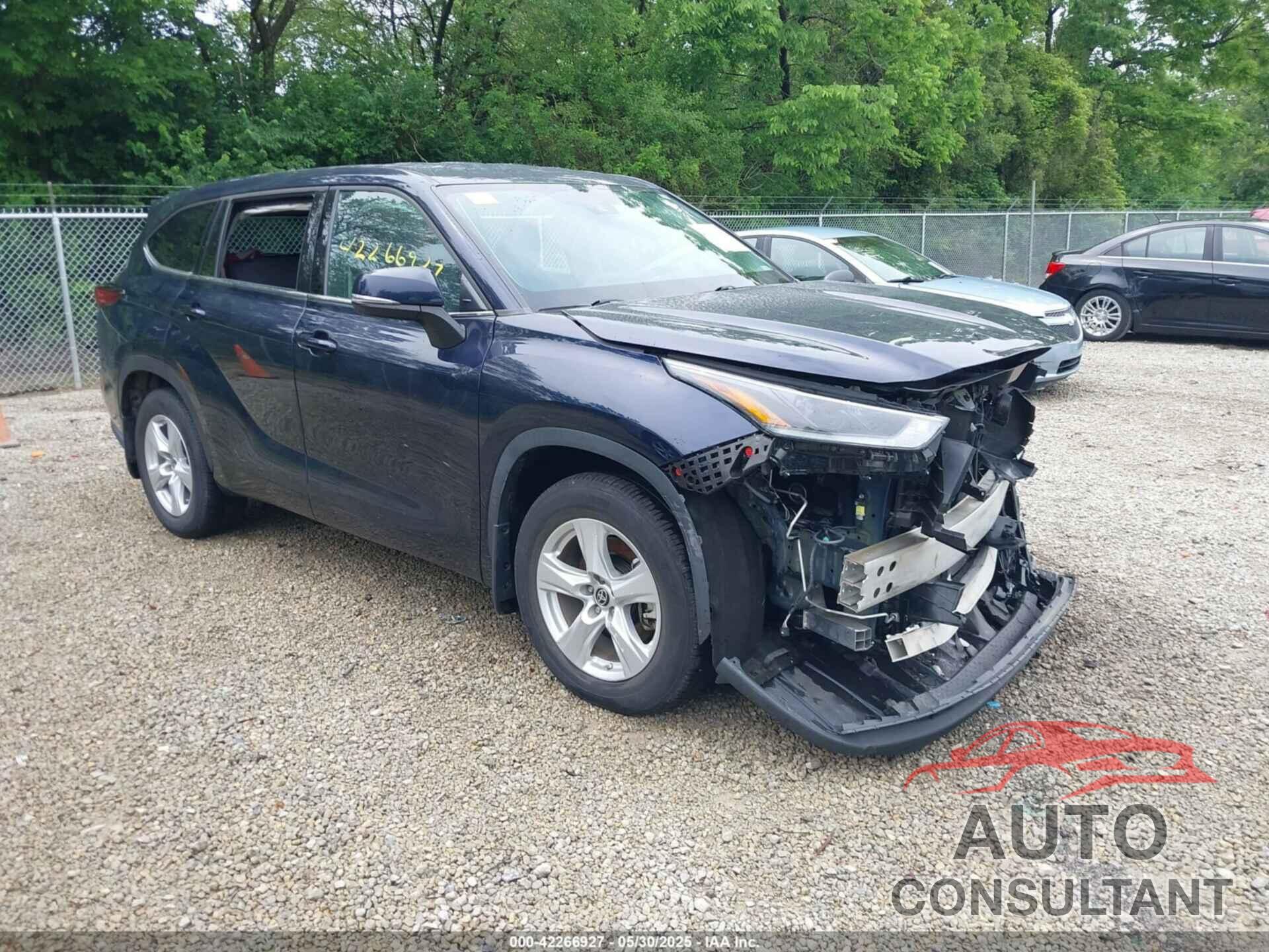 TOYOTA HIGHLANDER 2021 - 5TDCZRAH1MS536647