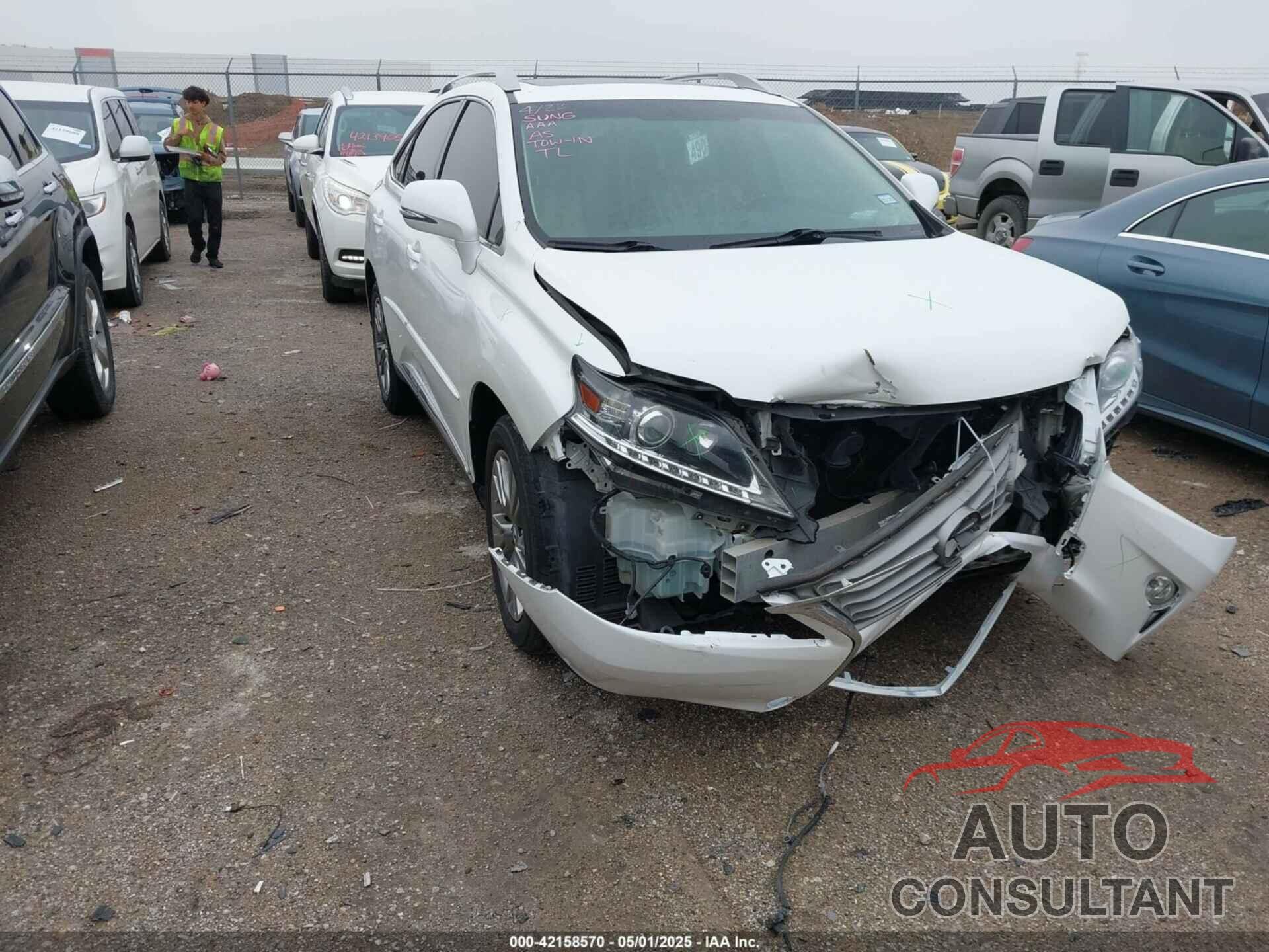 LEXUS RX 350 2014 - JTJZK1BA0E2011201