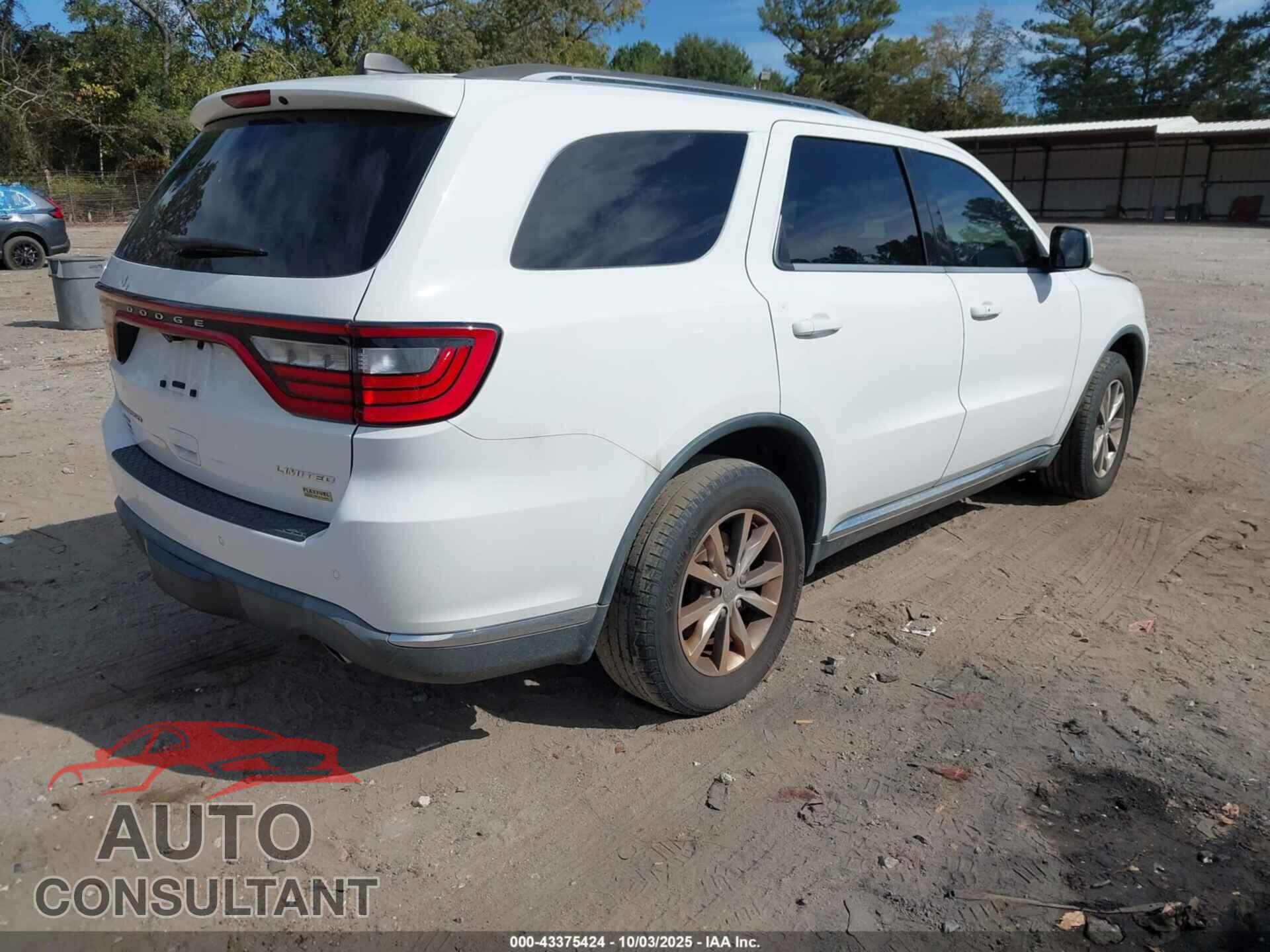 DODGE DURANGO 2015 - 1C4RDJDG7FC246110