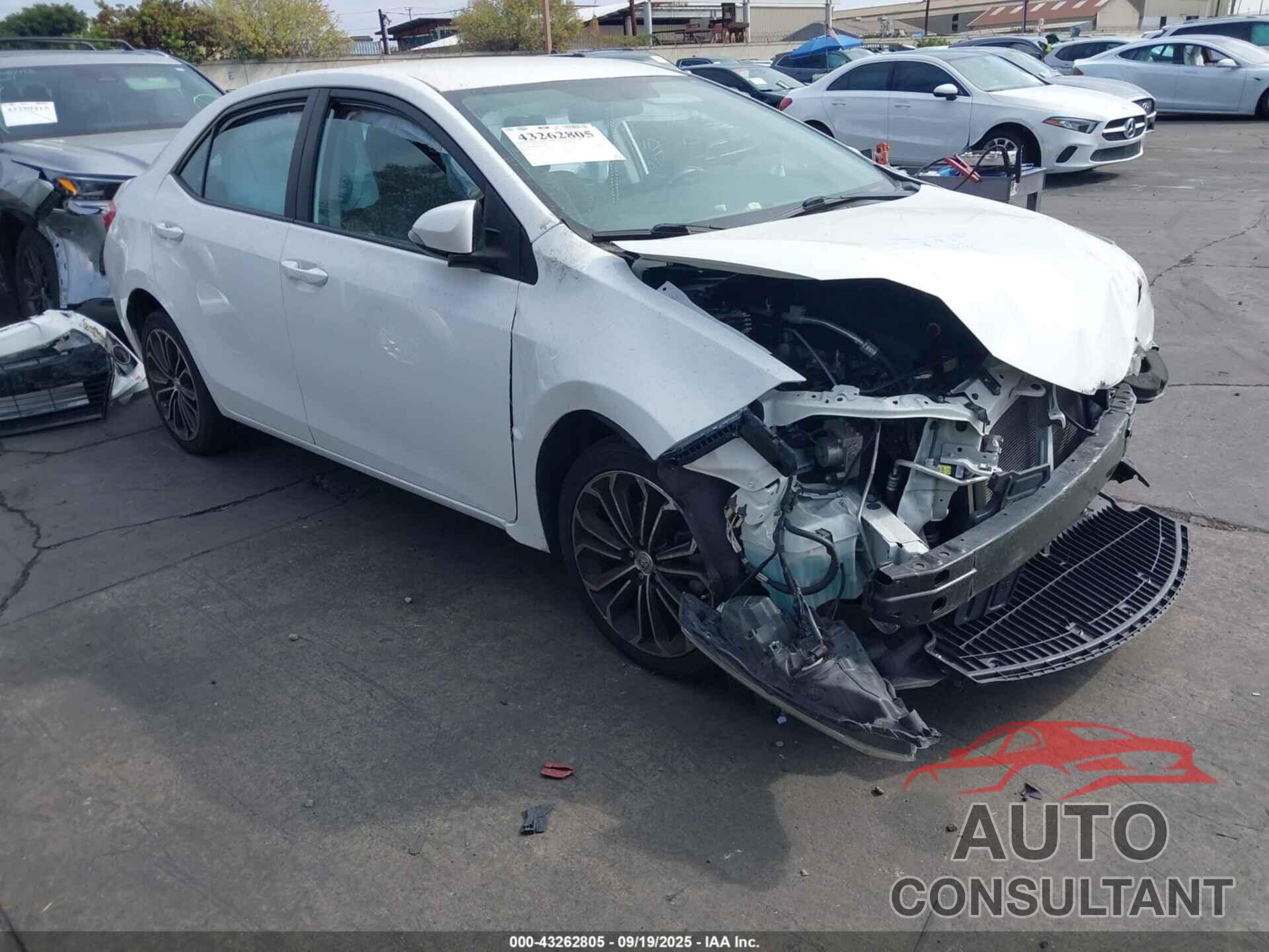 TOYOTA COROLLA 2016 - 5YFBURHE8GP469287