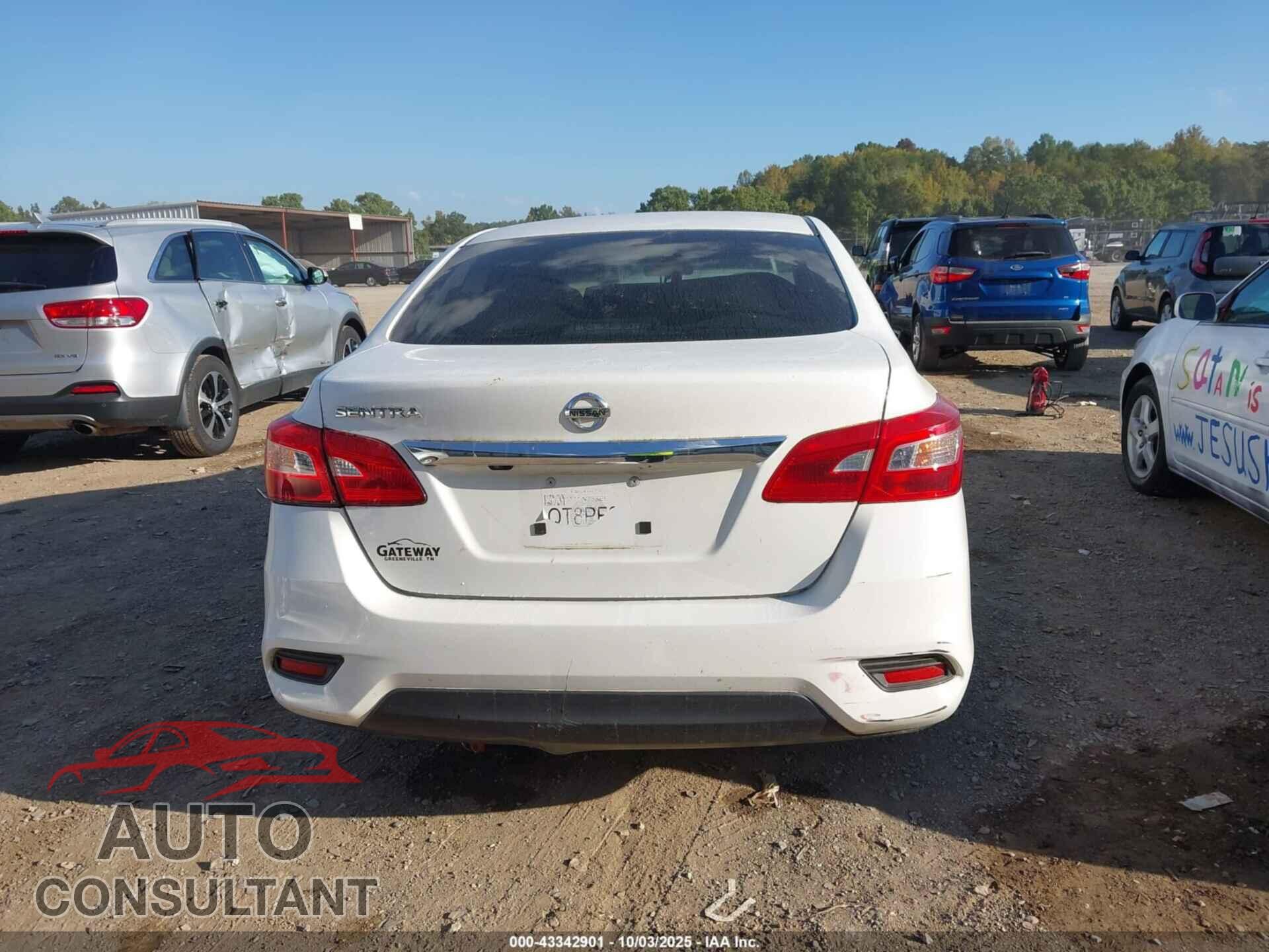 NISSAN SENTRA 2019 - 3N1AB7AP1KY347321