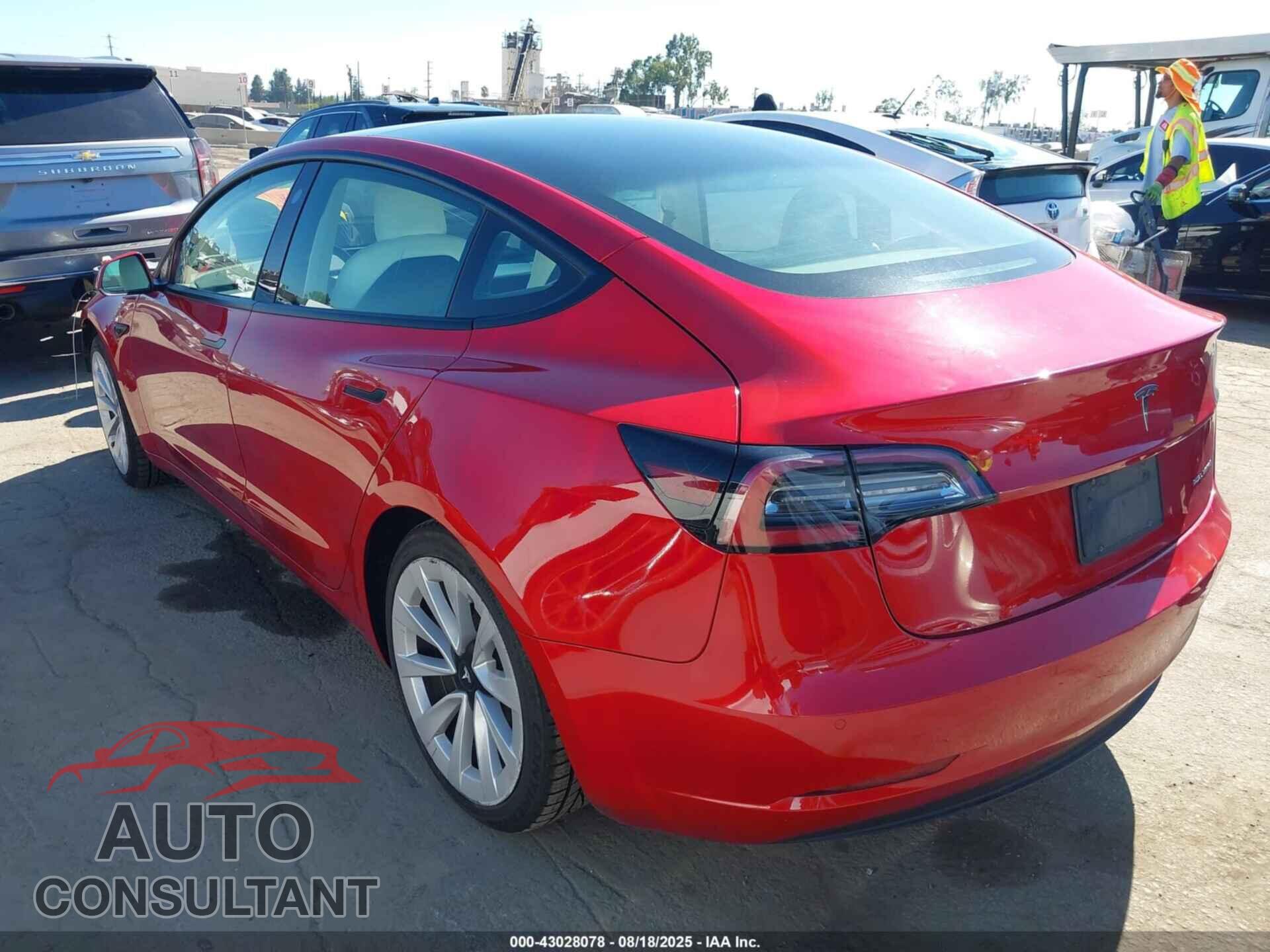 TESLA MODEL 3 2022 - 5YJ3E1EB4NF269643