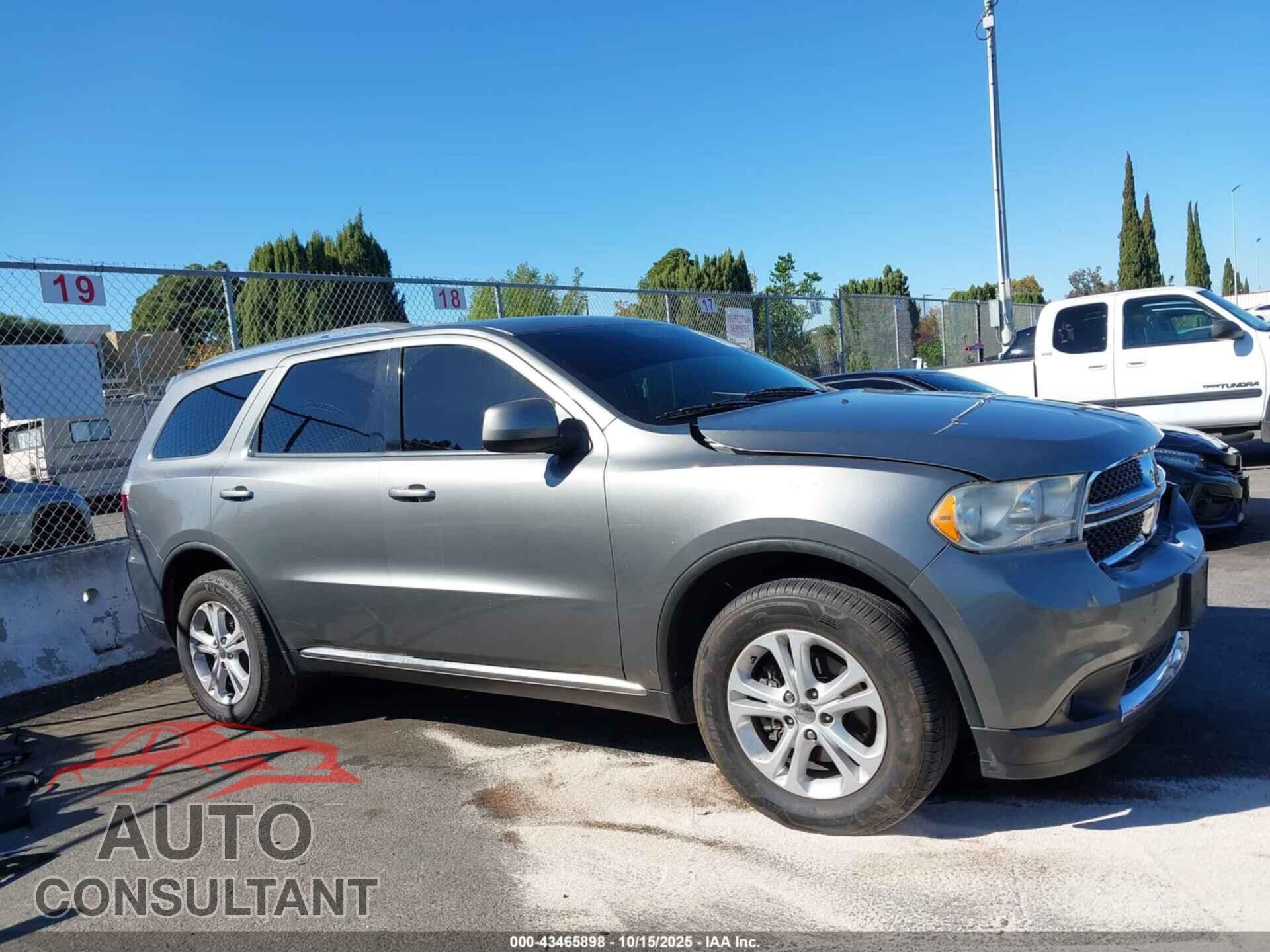 DODGE DURANGO 2012 - 1C4RDHAG6CC108857