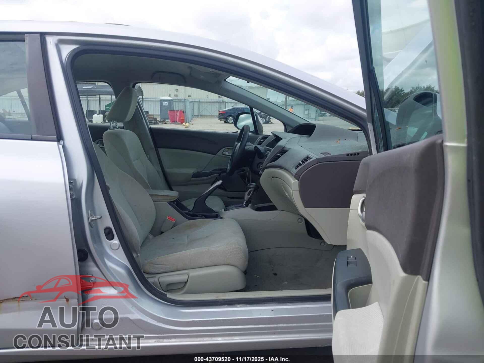 HONDA CIVIC 2012 - 19XFB2F56CE343572