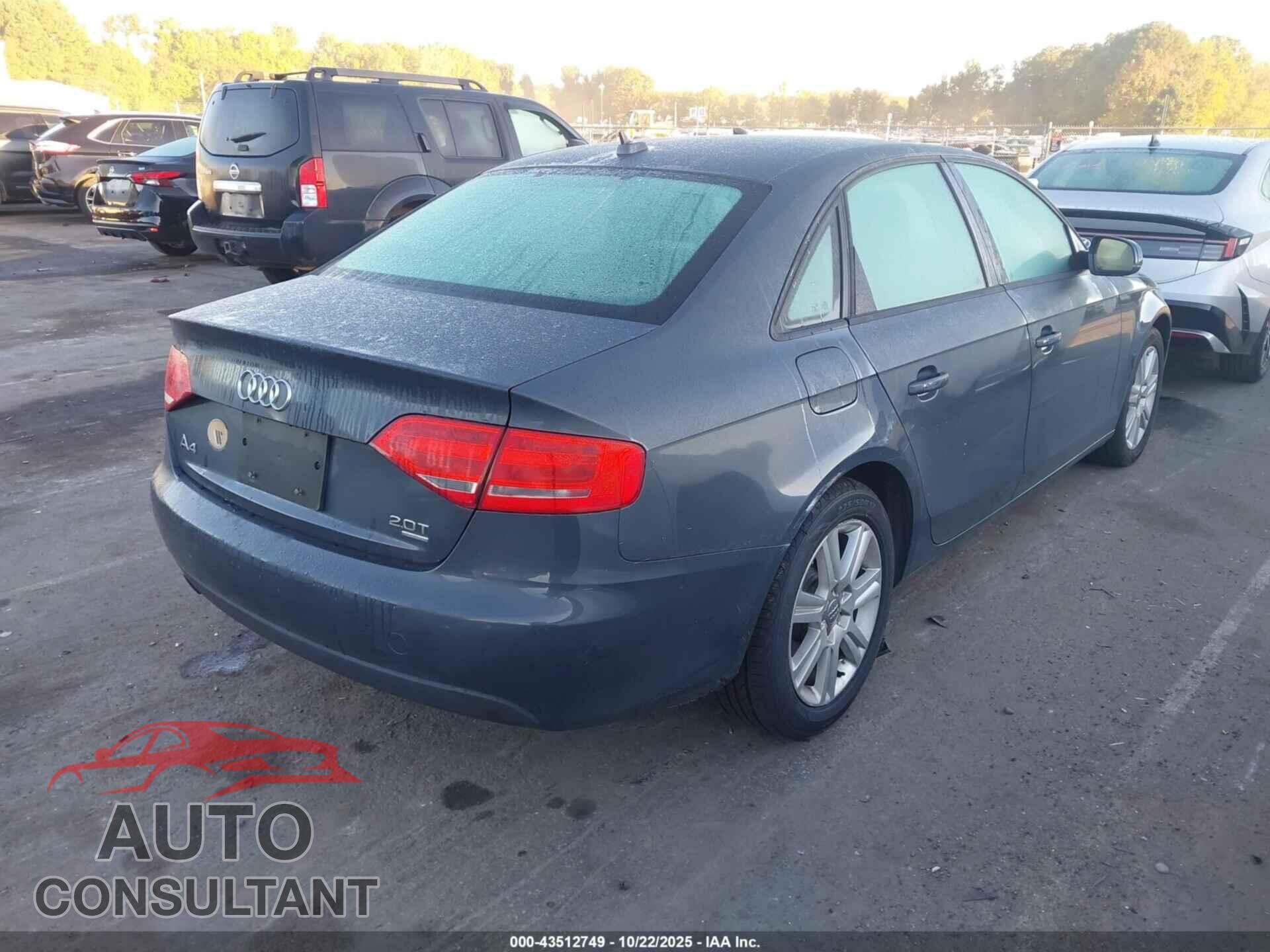 AUDI A4 2010 - WAUDFAFL0AN014148