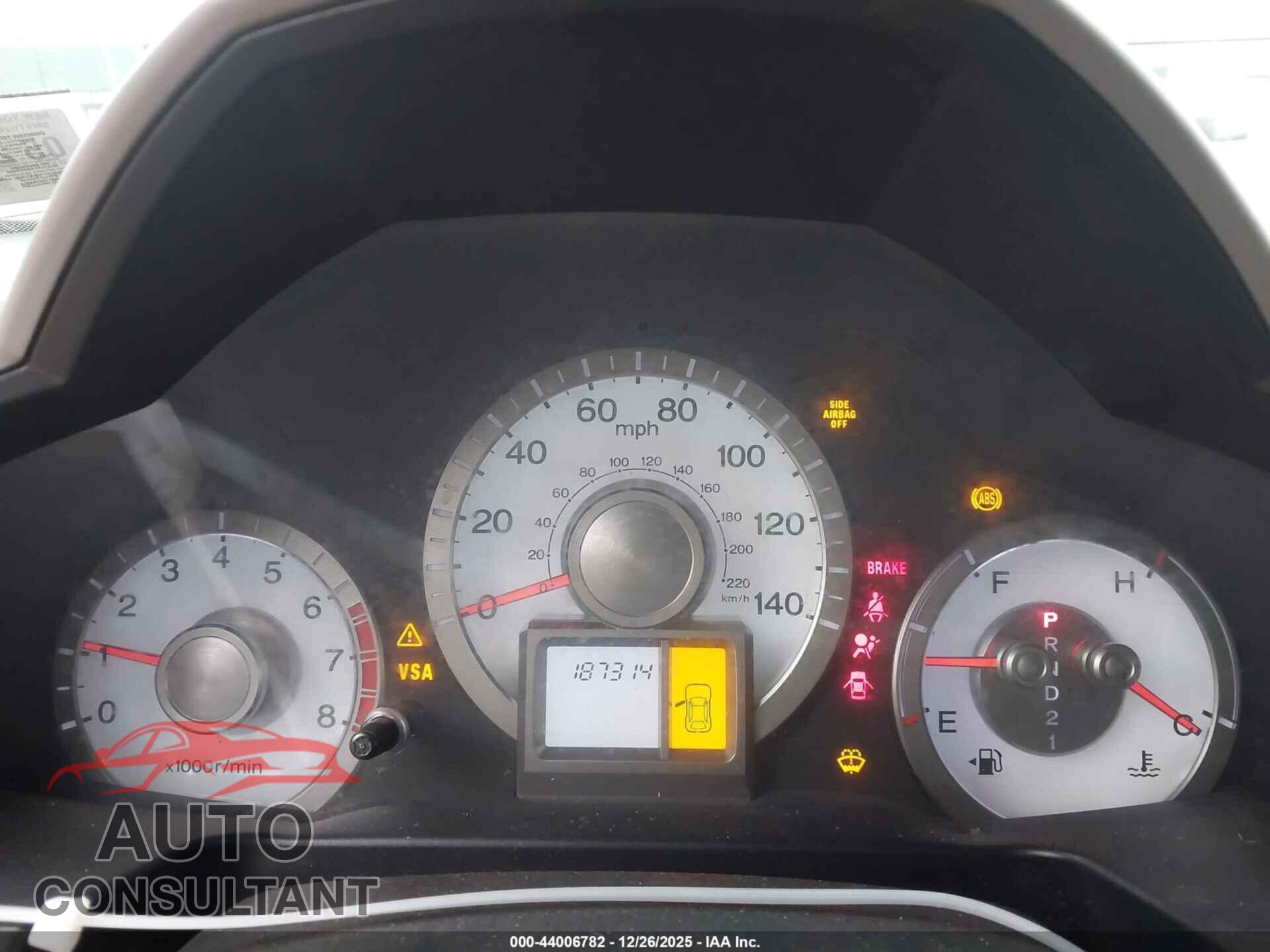 HONDA PILOT 2011 - 5FNYF4H25BB088904