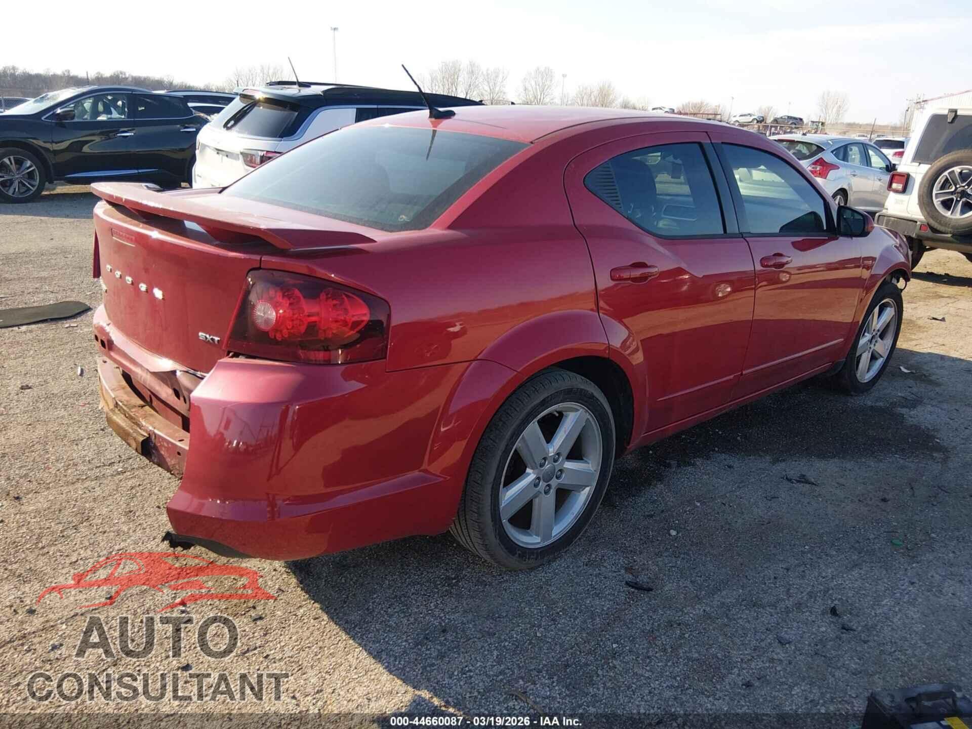 DODGE AVENGER 2013 - 1C3CDZCB6DN708673