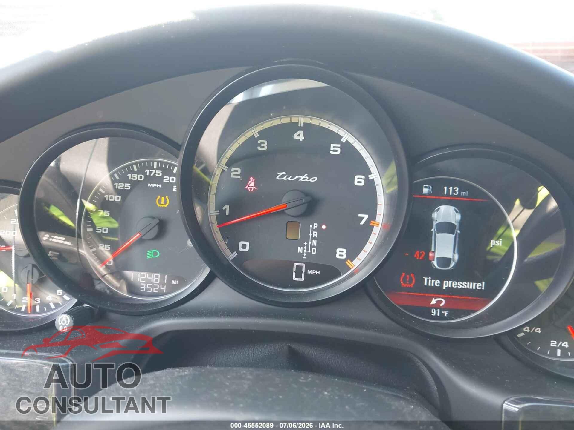 PORSCHE PANAMERA 2012 - WP0AC2A78CL090584
