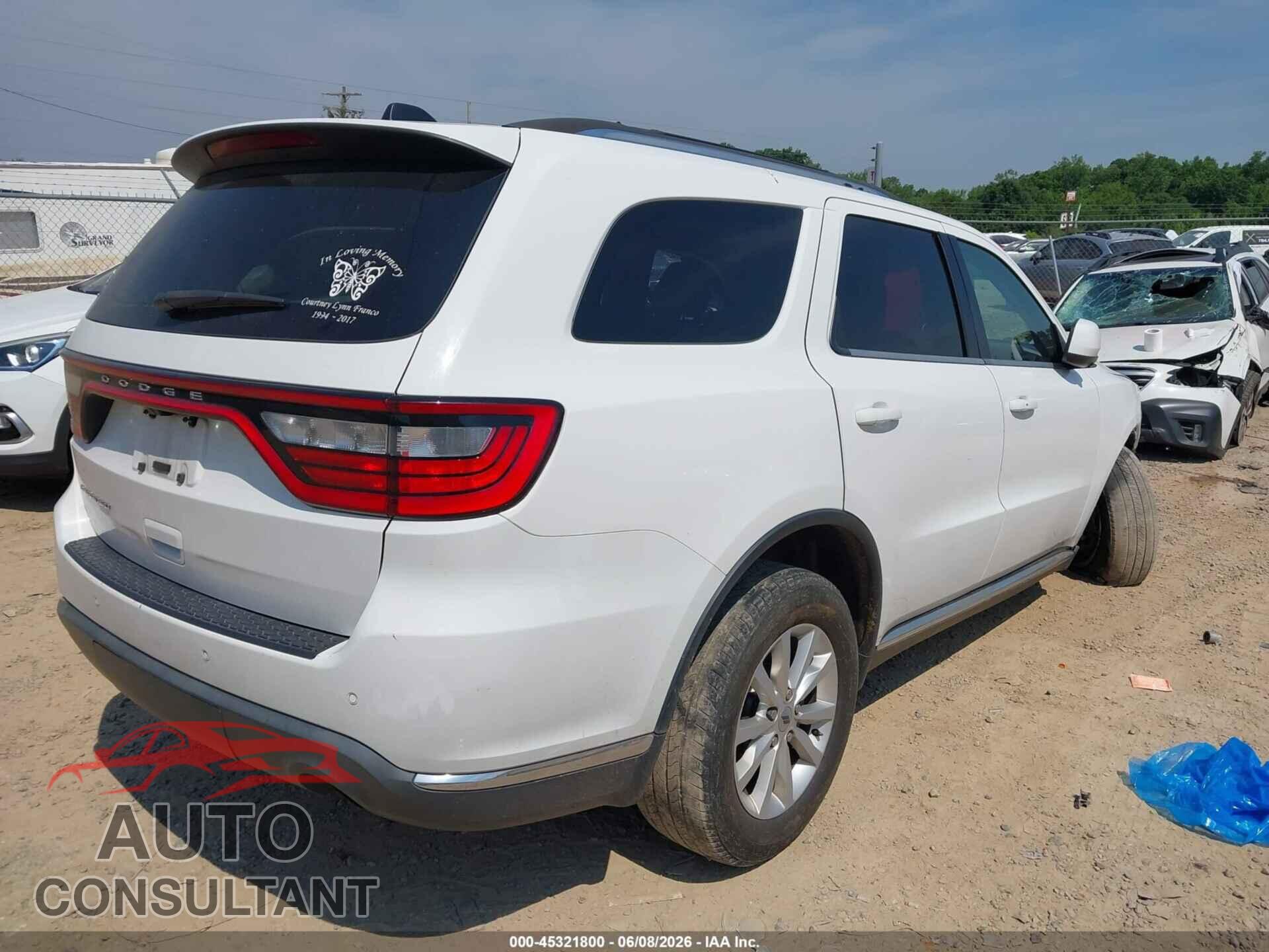 DODGE DURANGO 2021 - 1C4RDHAG6MC540799