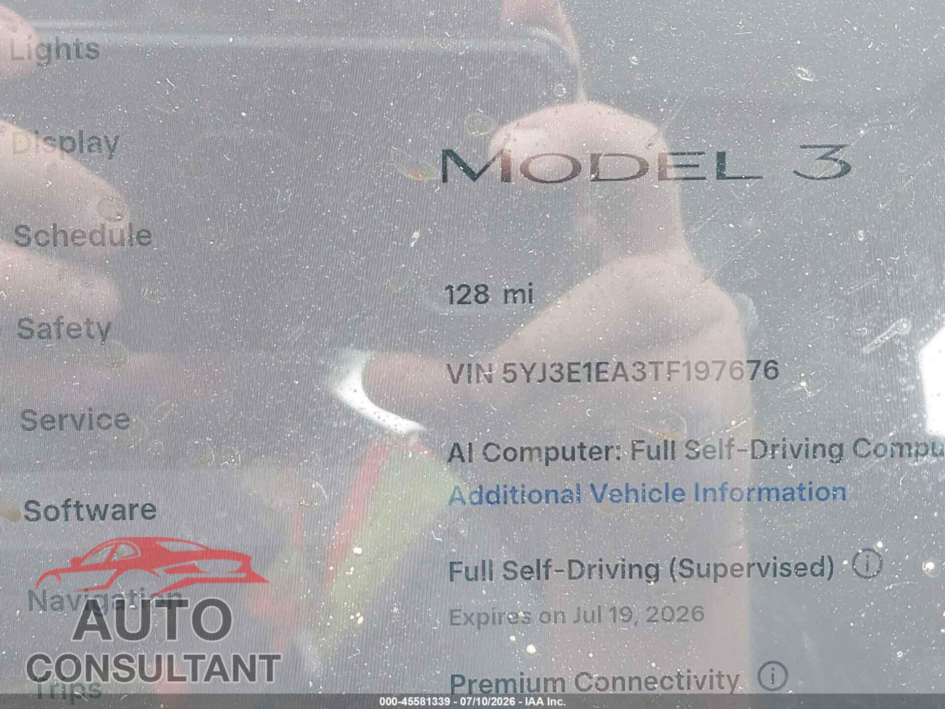TESLA MODEL 3 2026 - 5YJ3E1EA3TF197676