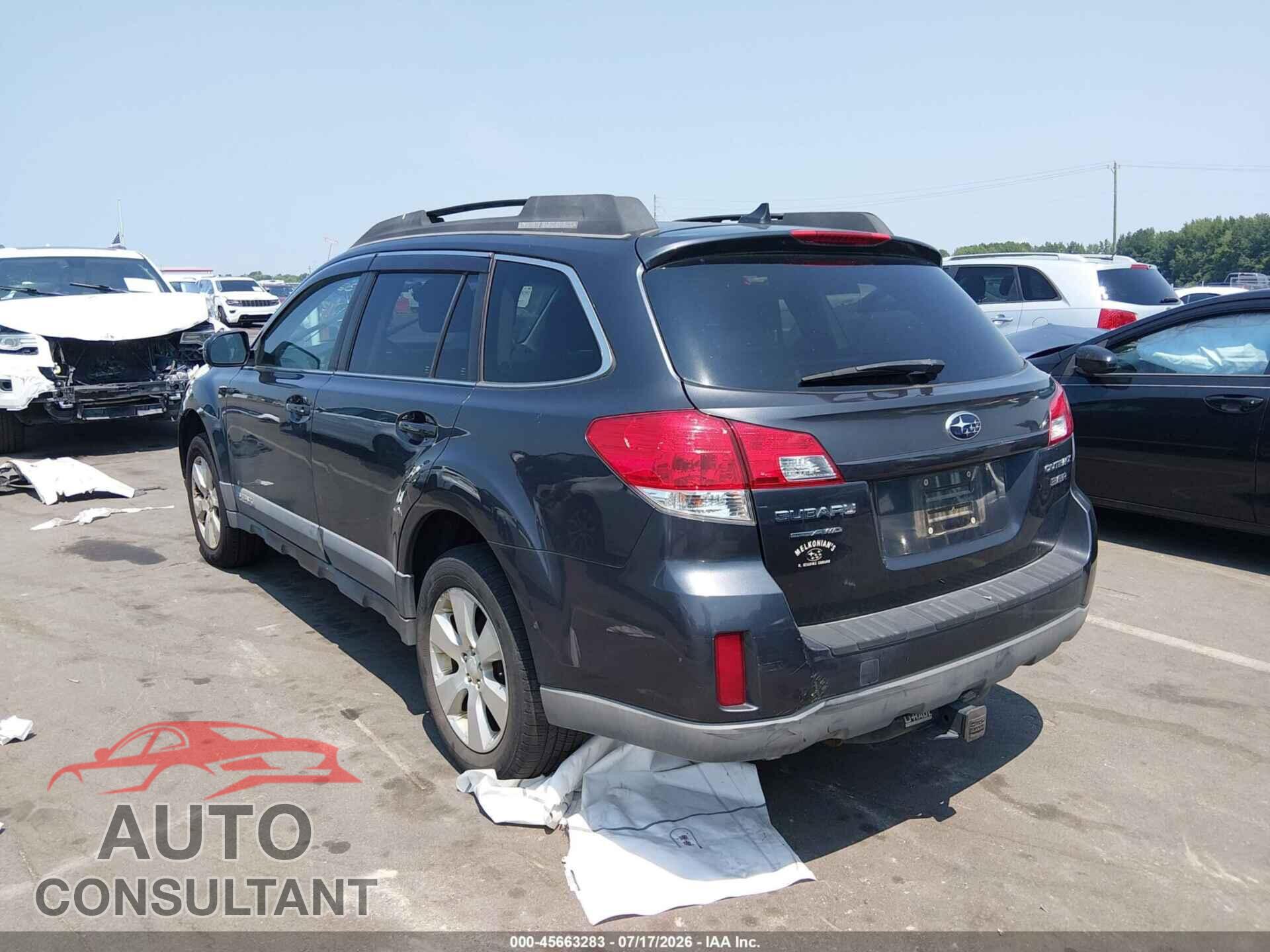 SUBARU OUTBACK 2011 - 4S4BRDJC8B2375362