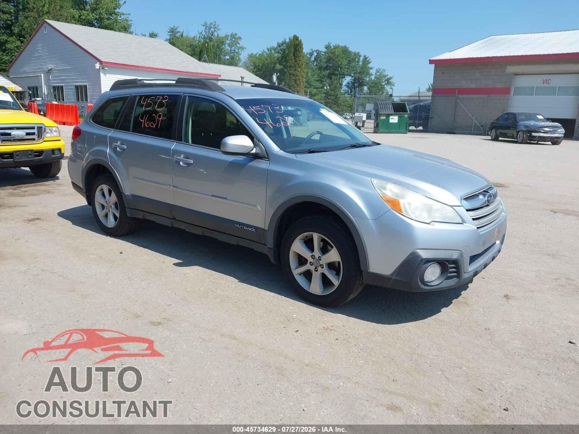 SUBARU OUTBACK 2014 - 4S4BRBCC7E3322829