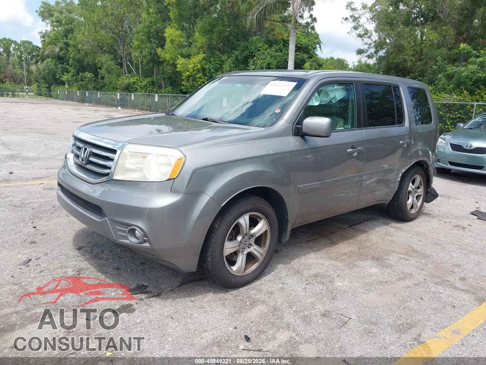 HONDA PILOT 2012 - 5FNYF3H44CB022759