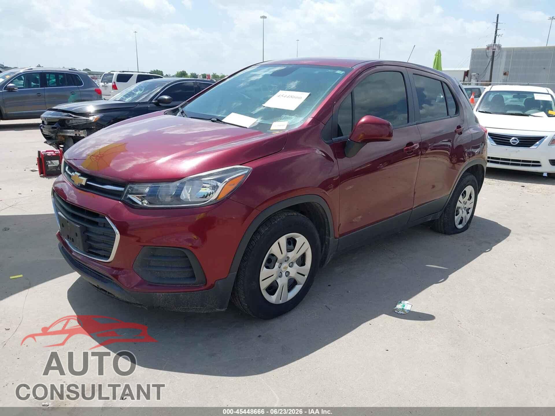 CHEVROLET TRAX 2017 - 3GNCJKSB3HL273475