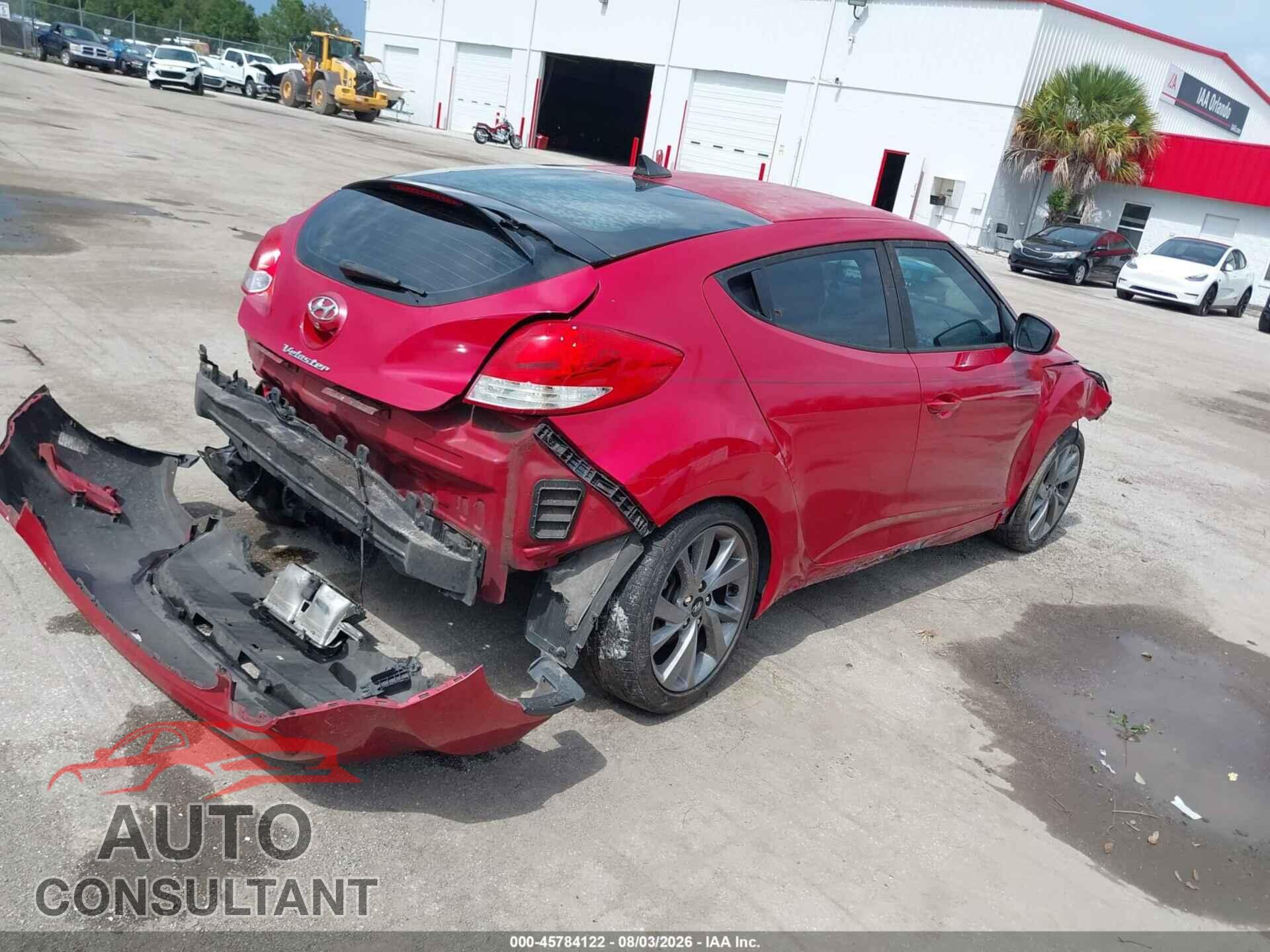 HYUNDAI VELOSTER 2017 - KMHTC6AD2HU316699