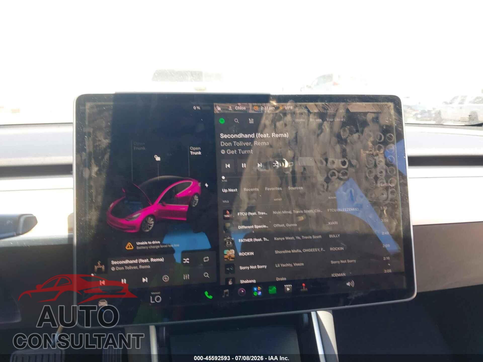 TESLA MODEL 3 2018 - 5YJ3E1EB8JF071433