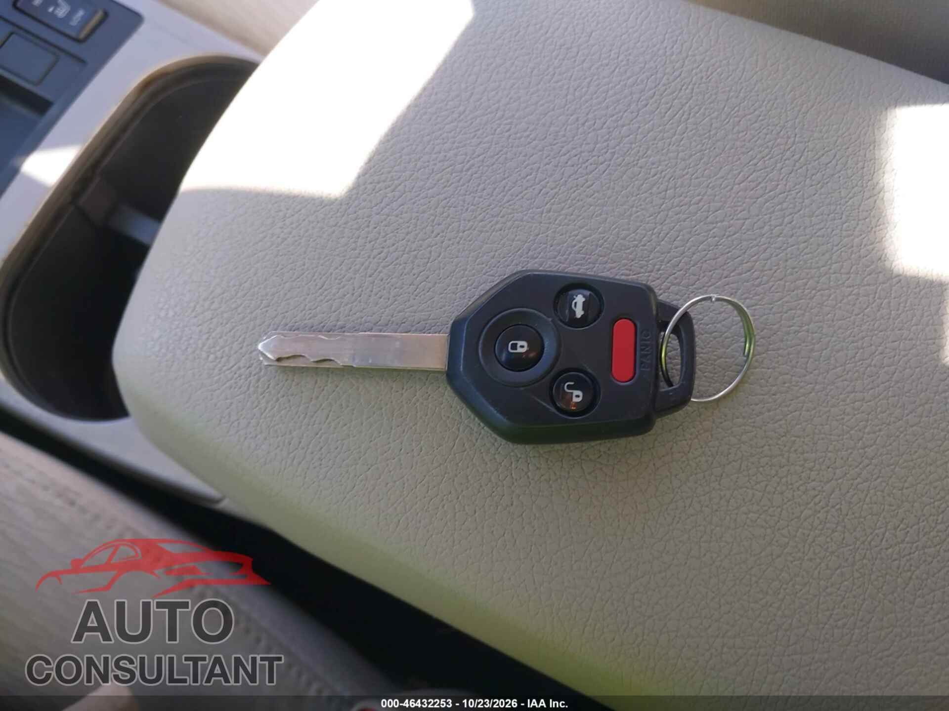 SUBARU OUTBACK 2012 - 4S4BRBCC6C3272003