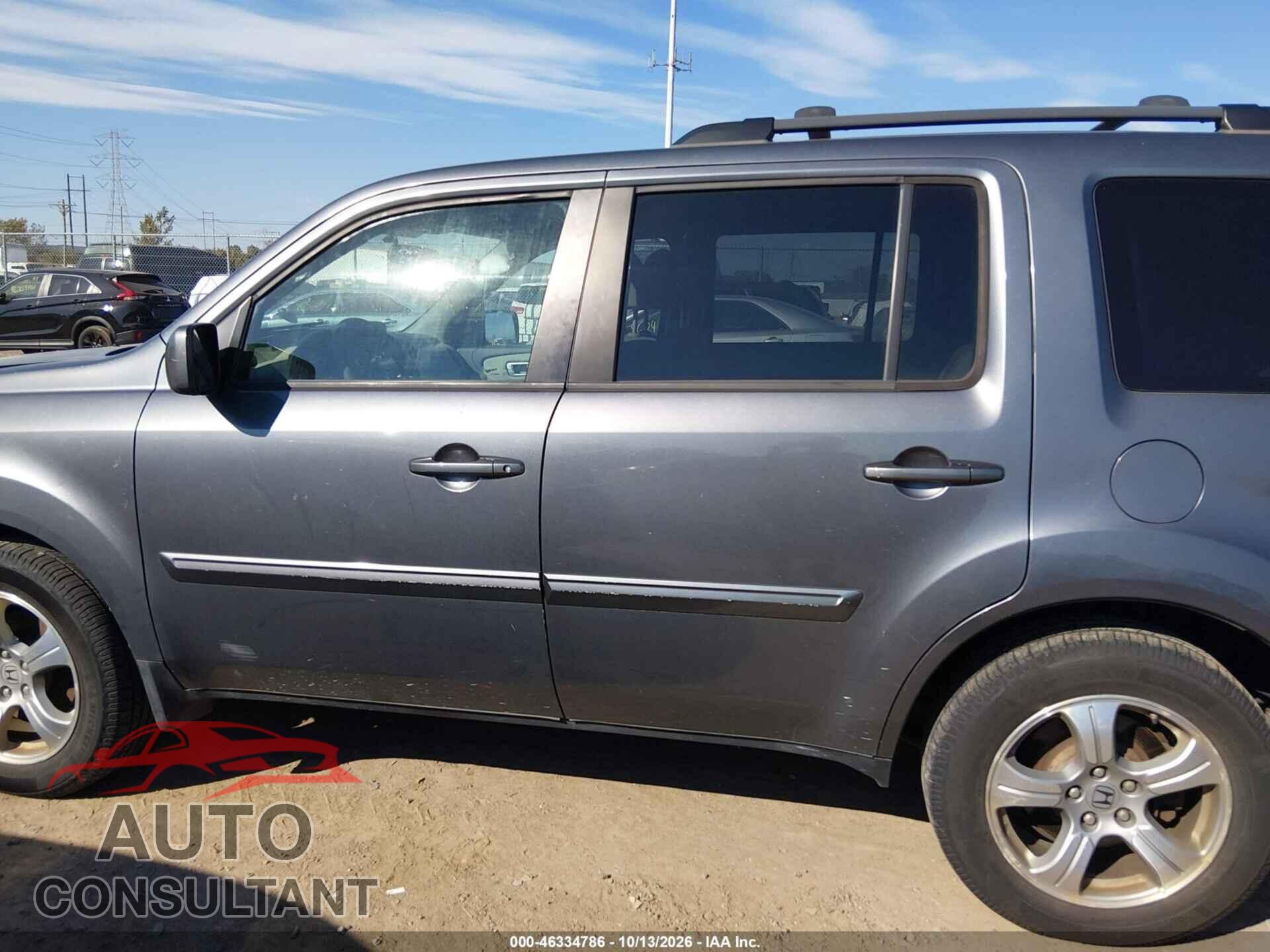 HONDA PILOT 2013 - 5FNYF4H47DB067475