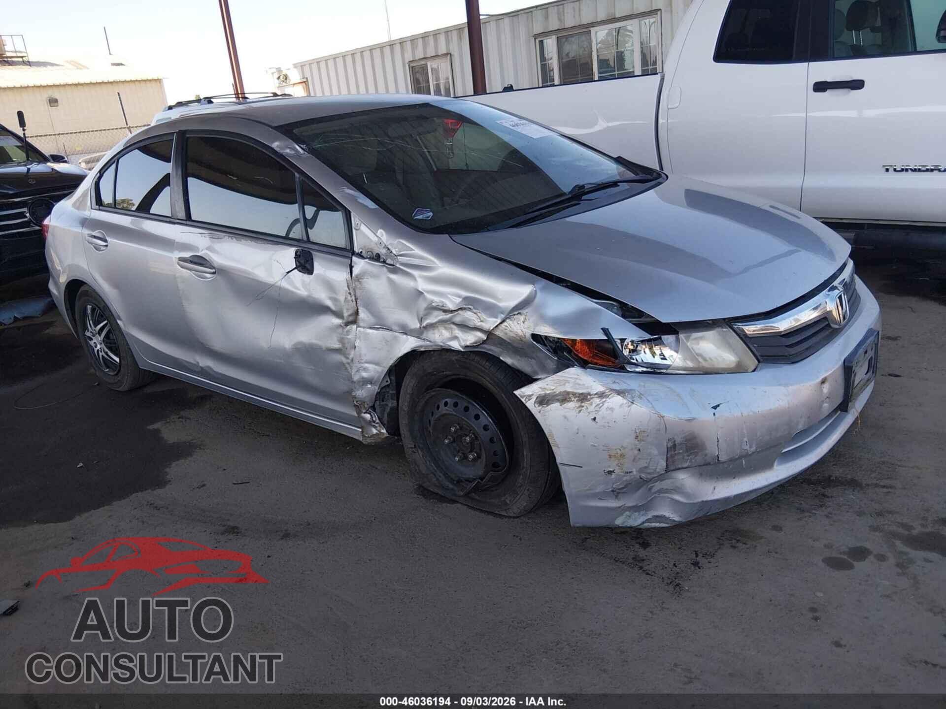 HONDA CIVIC 2012 - JHMFB2F52CS004996