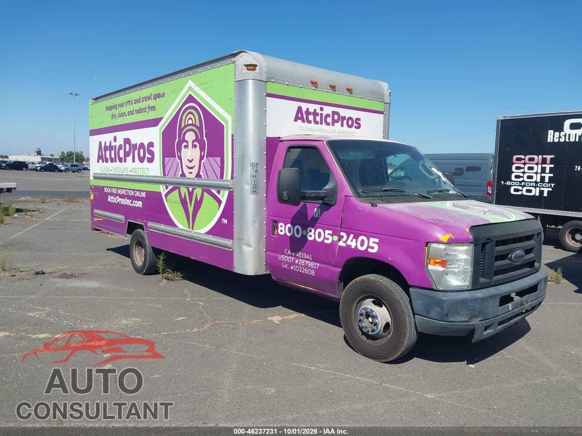 FORD E-350 CUTAWAY 2012 - 1FDWE3FS6CDA53686