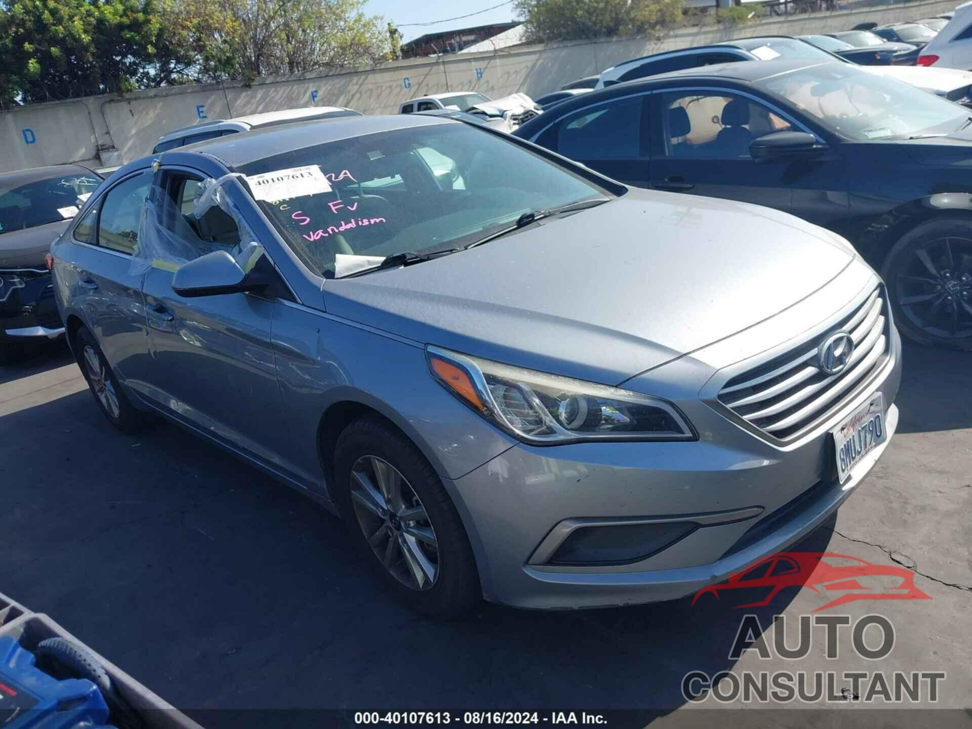 HYUNDAI SONATA 2016 - 5NPE24AF9GH366014