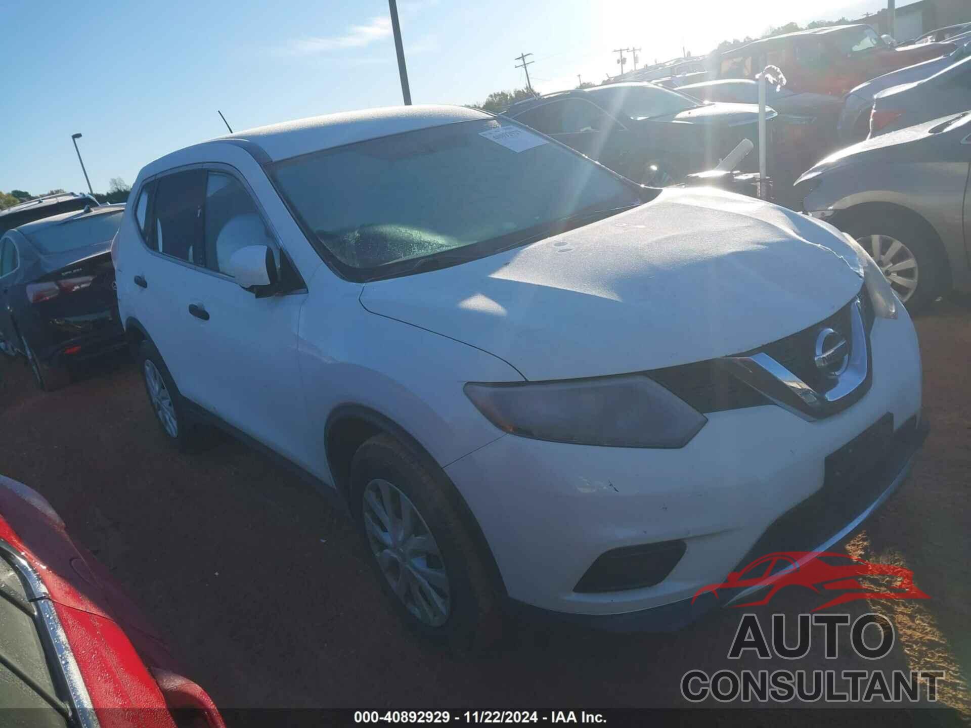 NISSAN ROGUE 2016 - KNMAT2MV9GP616276