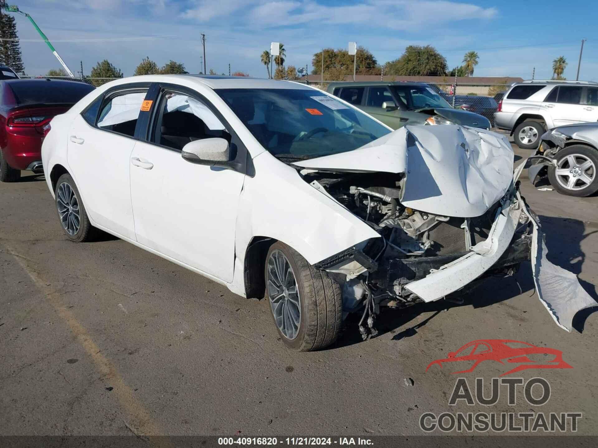 TOYOTA COROLLA 2015 - 5YFBURHE6FP351625