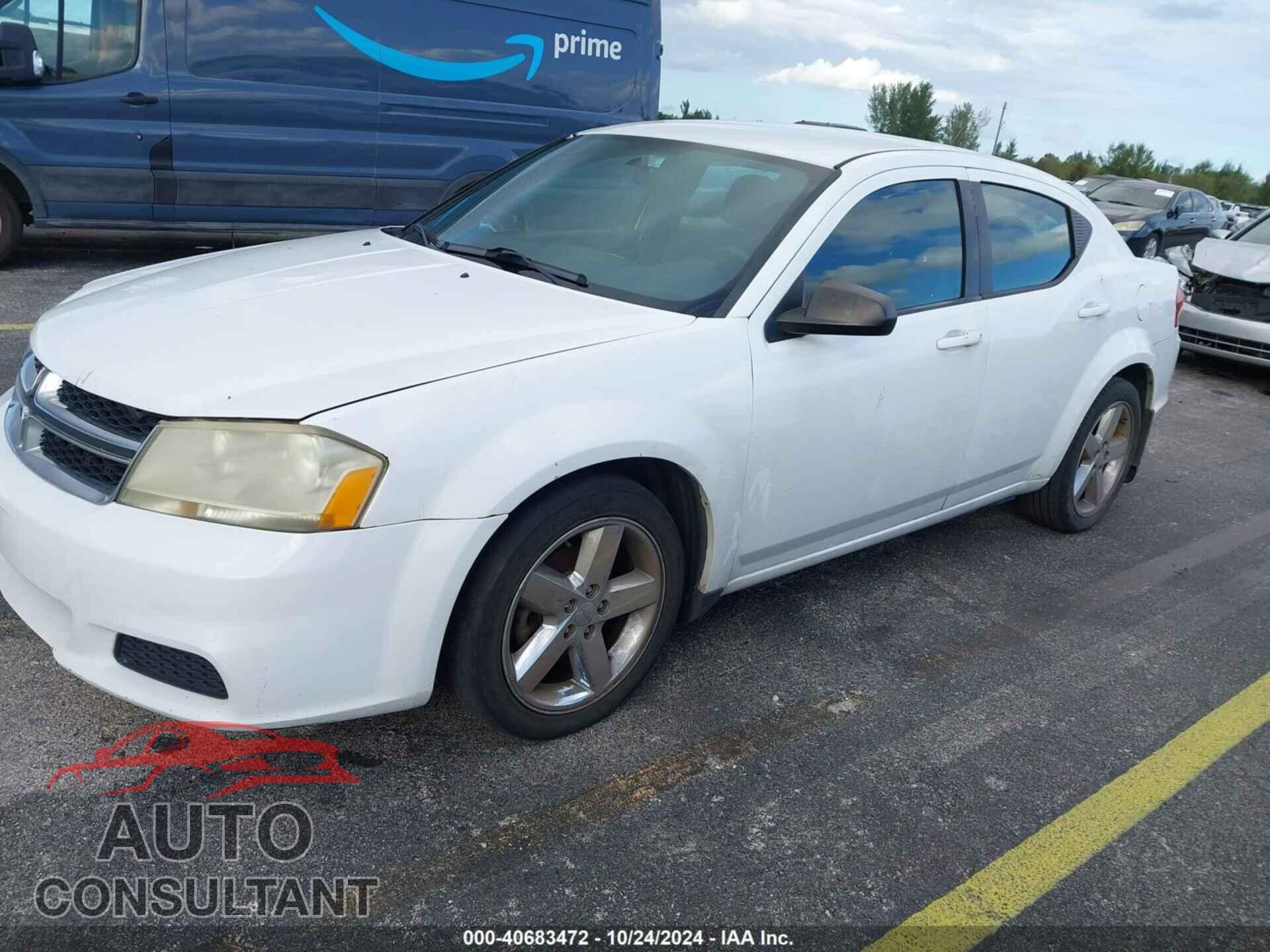 DODGE AVENGER 2013 - 1C3CDZAB8DN687876