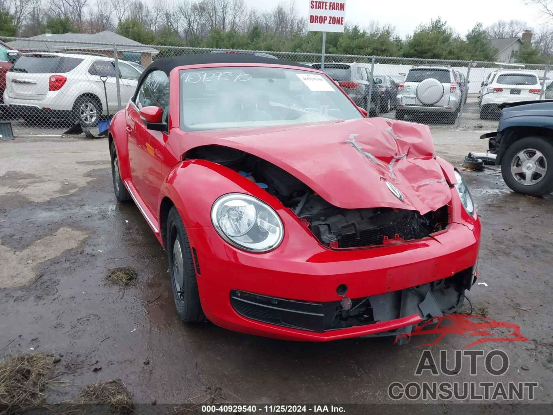 VOLKSWAGEN BEETLE 2013 - 3VW5P7AT8DM825982