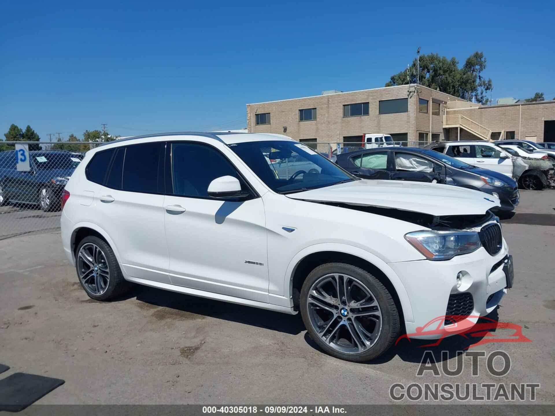 BMW X3 2016 - 5UXWX9C55G0D82913