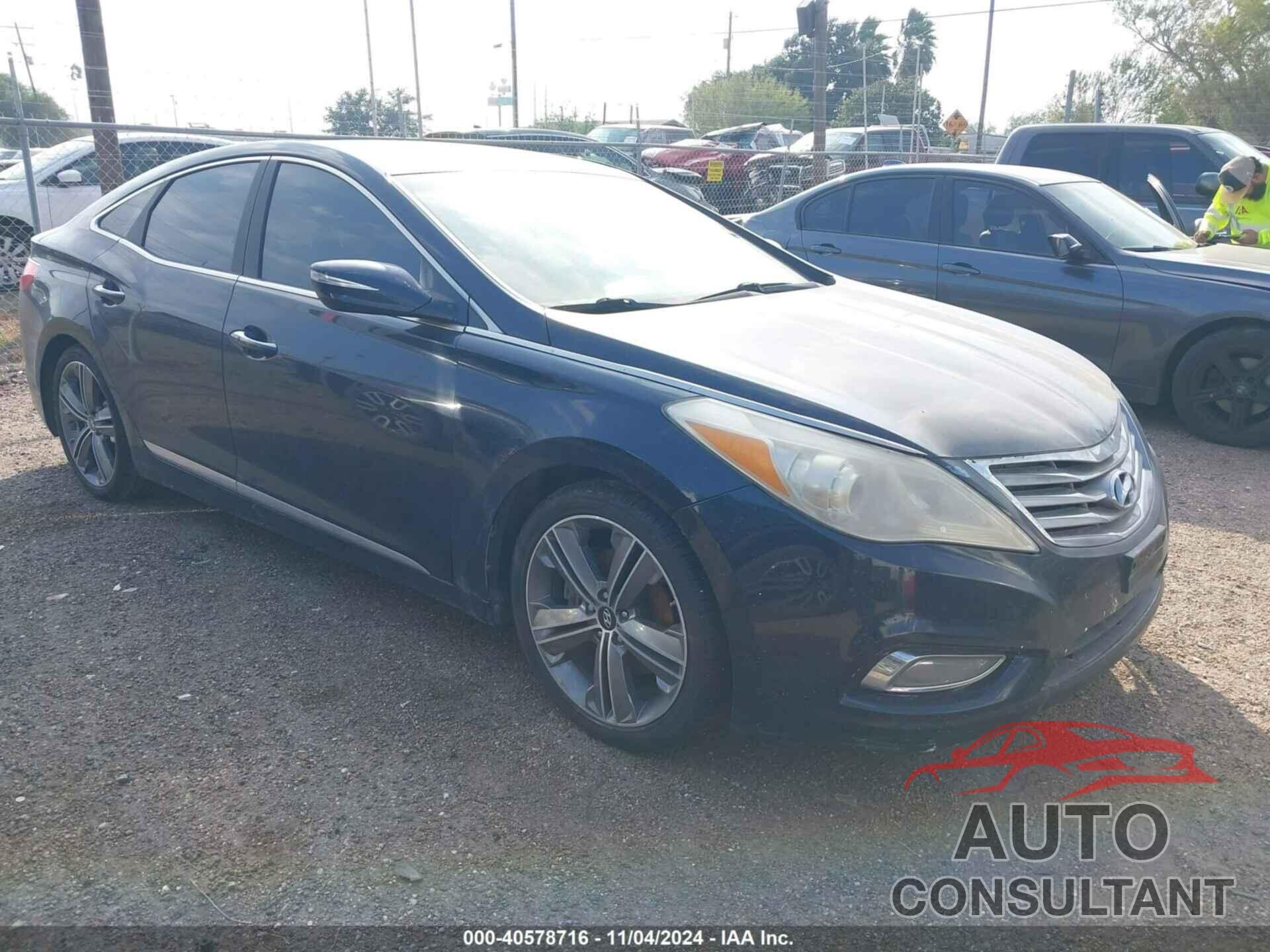 HYUNDAI AZERA 2013 - KMHFH4JG1DA233130