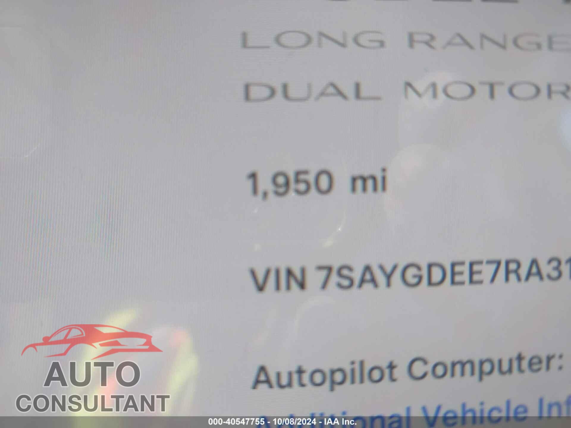 TESLA MODEL Y 2024 - 7SAYGDEE7RA311921