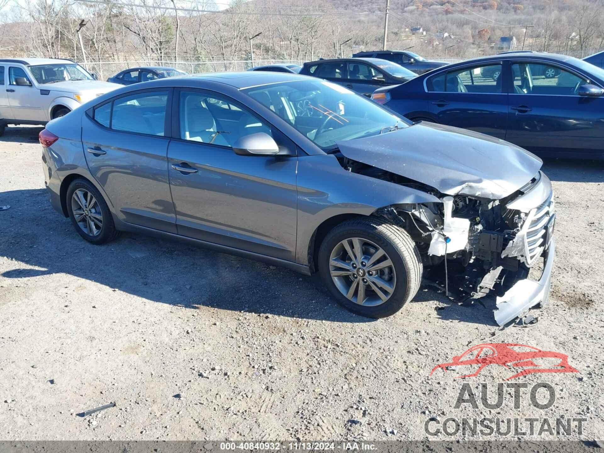 HYUNDAI ELANTRA 2018 - 5NPD84LF3JH282205