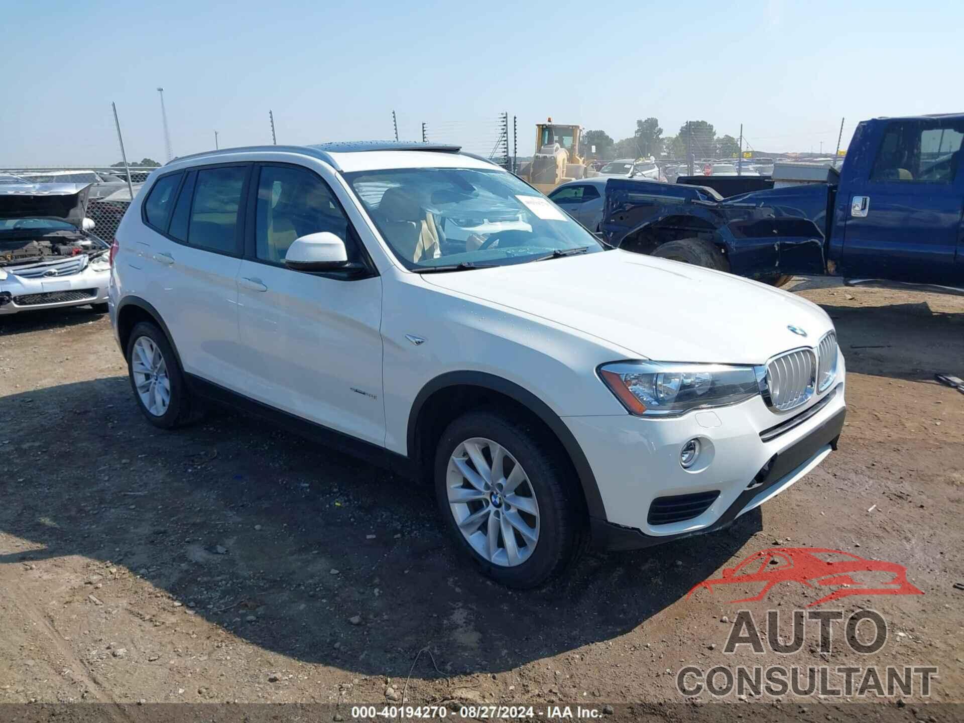 BMW X3 2017 - 5UXWZ7C38H0V90070