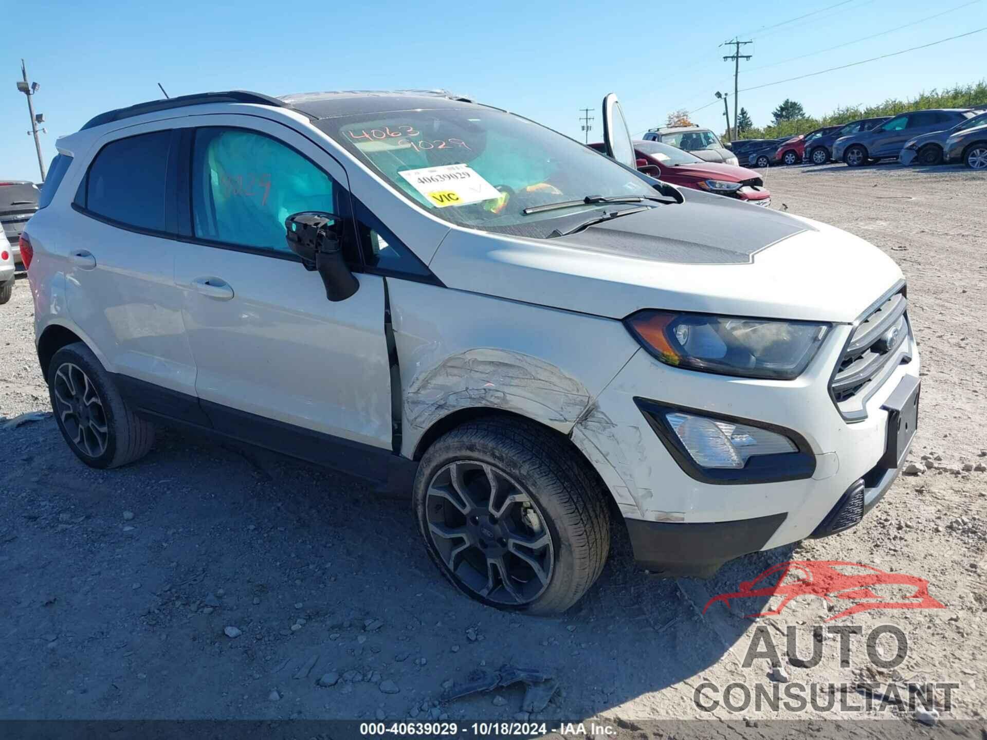 FORD ECOSPORT 2020 - MAJ6S3JL1LC318944