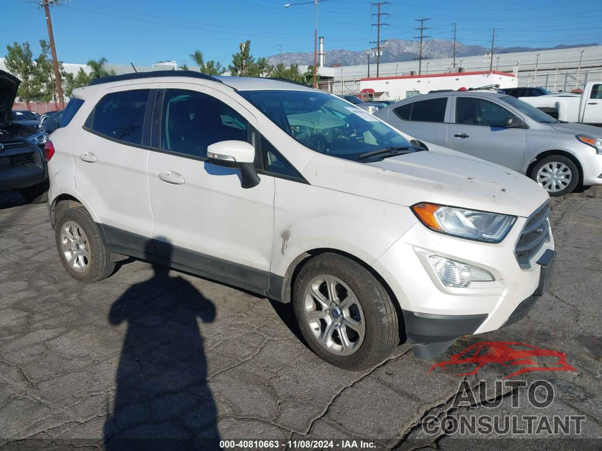 FORD ECOSPORT 2018 - MAJ3P1TE3JC227341