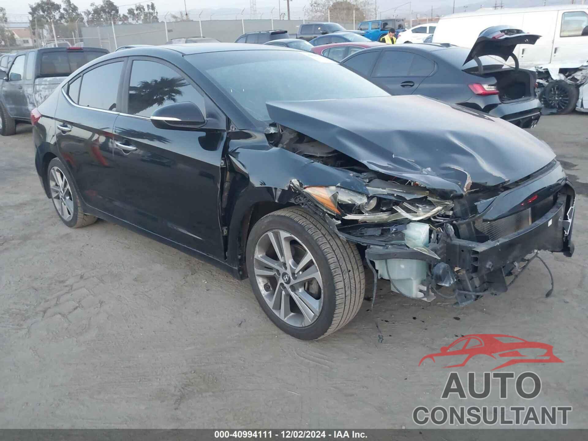 HYUNDAI ELANTRA 2017 - KMHD84LF9HU182850