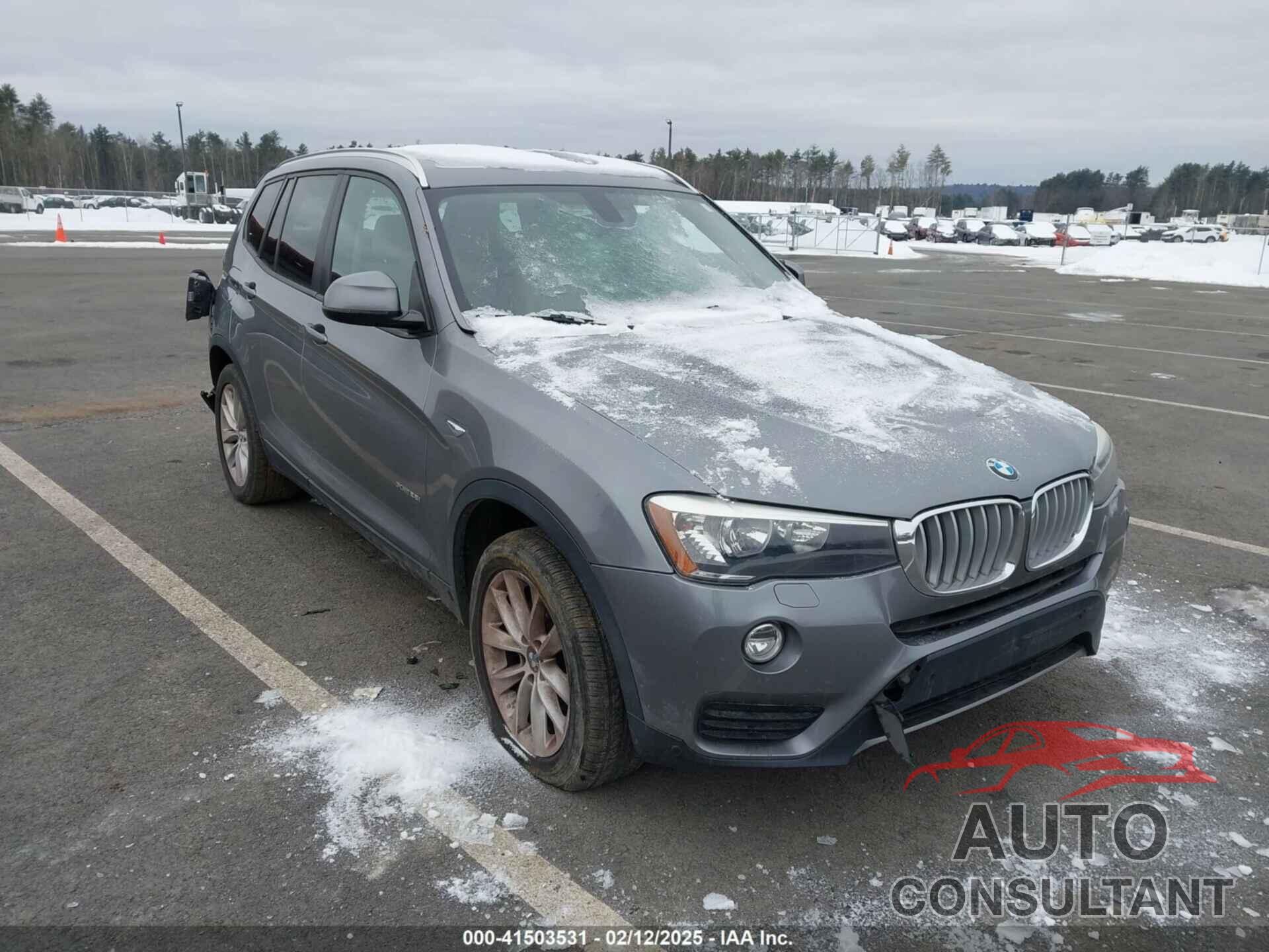 BMW X3 2015 - 5UXWX9C51F0D45386