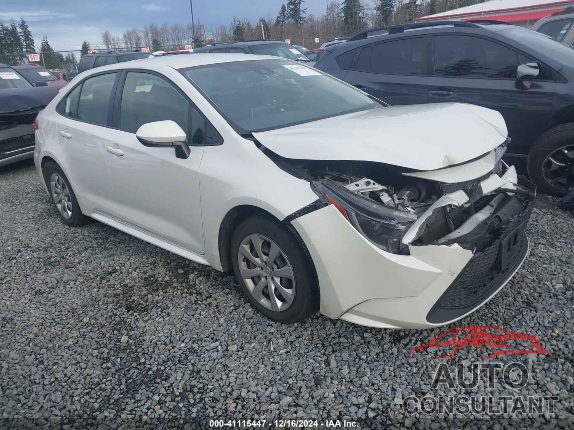 TOYOTA COROLLA 2020 - JTDEPRAE3LJ116419