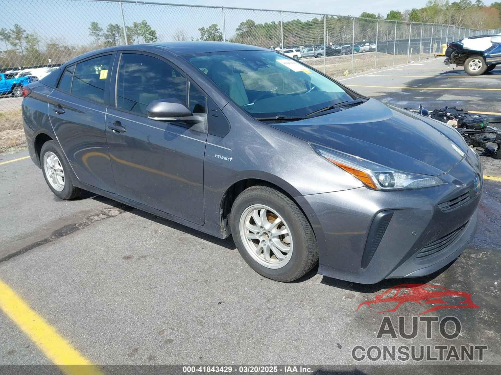 TOYOTA PRIUS 2021 - JTDKAMFU4M3134778