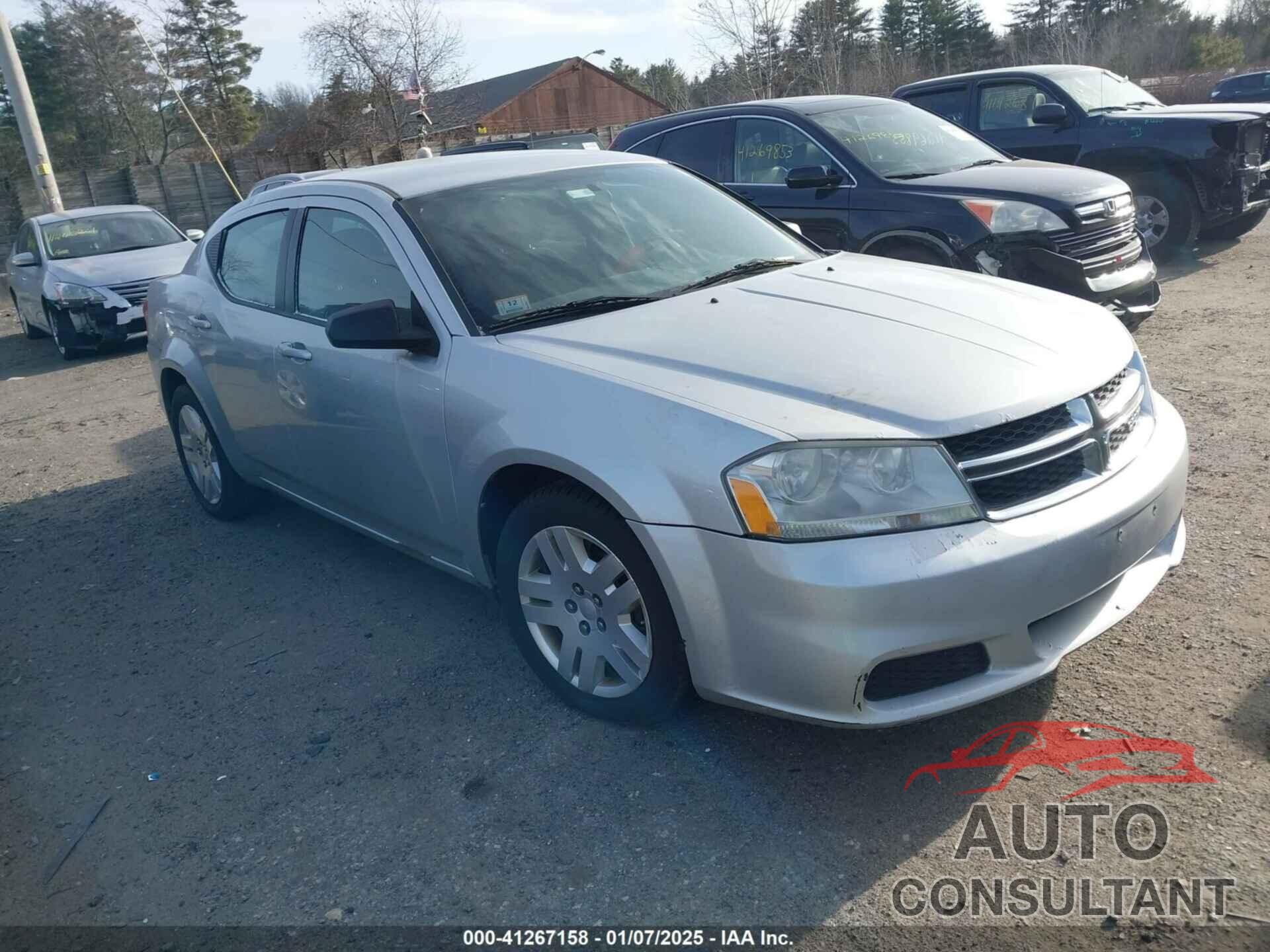DODGE AVENGER 2012 - 1C3CDZAB0CN122701